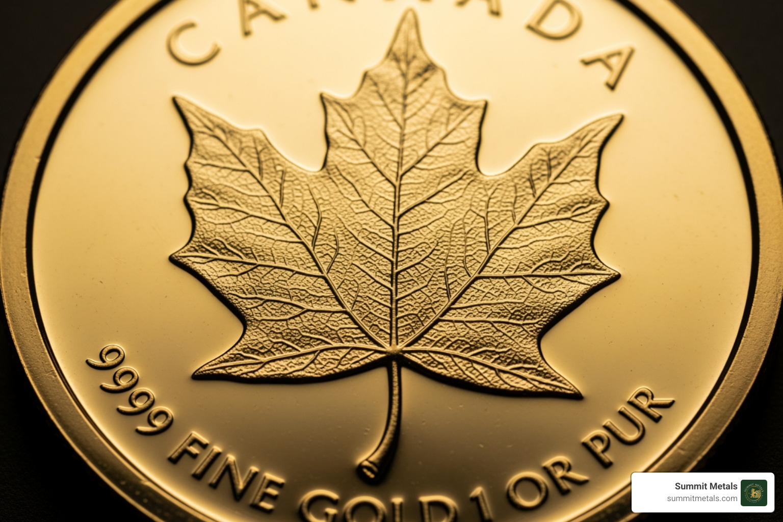 Canadian Gold Maple Leaf coin - 1 oz gold coin
