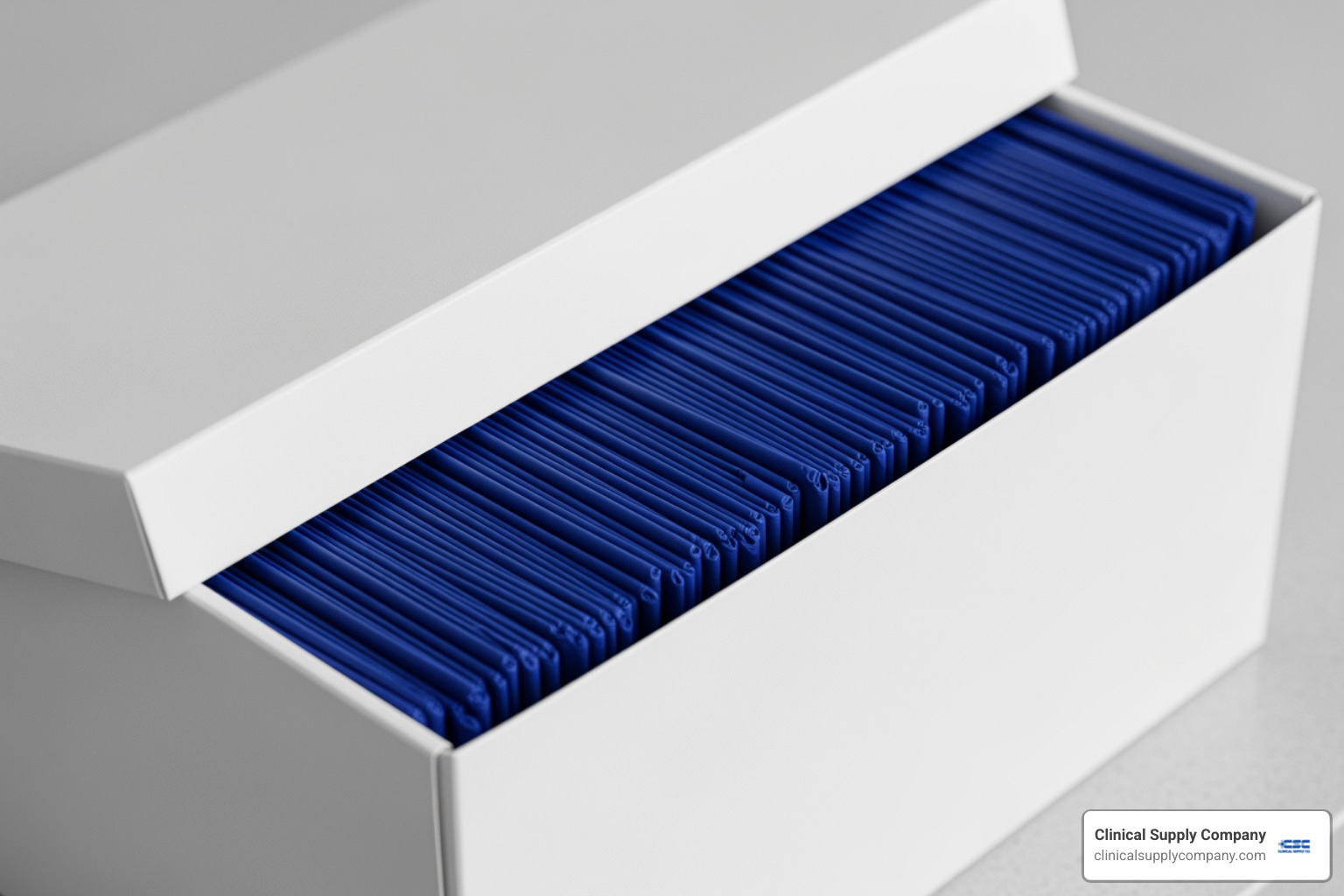 a box of Indigo Nitrile Exam Gloves - non latex exam gloves