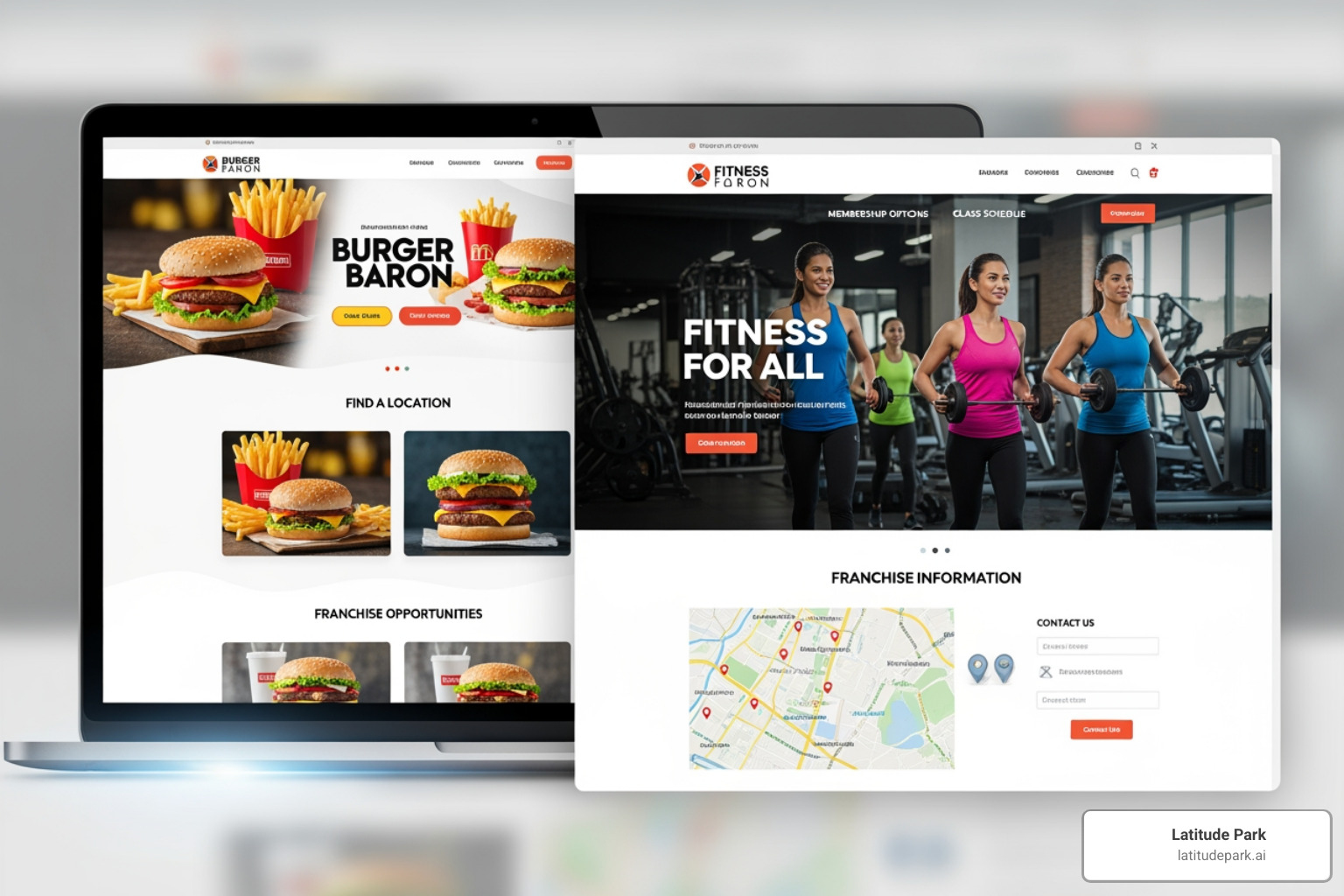 The McDonald's homepage highlighting its iconic branding - franchise website designs