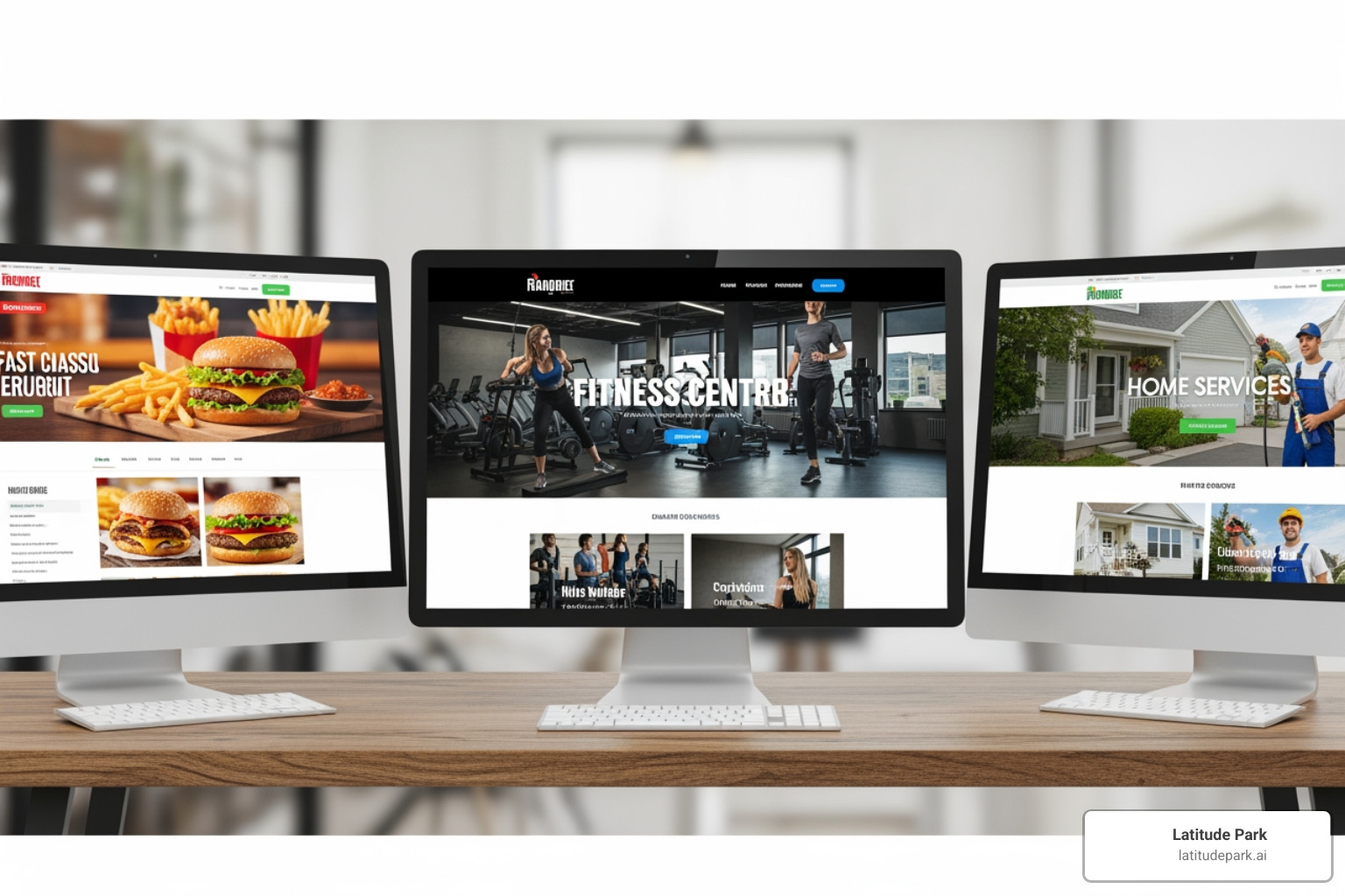 A website's header showing a prominent logo and clear navigation - franchise website designs