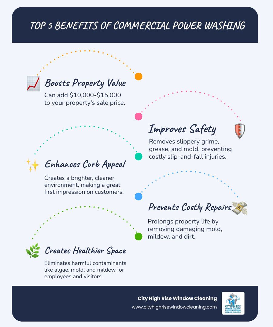 Top 5 Benefits of Commercial Power Washing - Commercial power washing Long Island infographic infographic-line-5-steps-blues-accent_colors Top 5 Benefits of Commercial Power Washing - Commercial power washing Long Island infographic infographic-line-5-steps-blues-accent_colors
