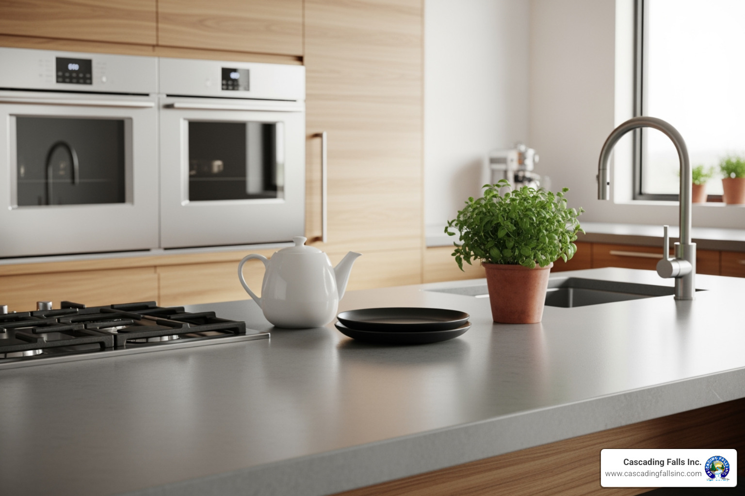 durable concrete countertop - concrete decor