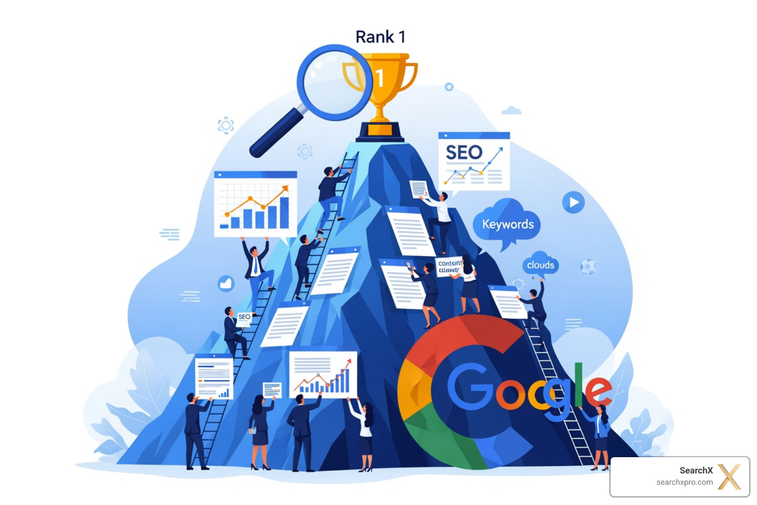 Google Search Console dashboard - rank higher Google