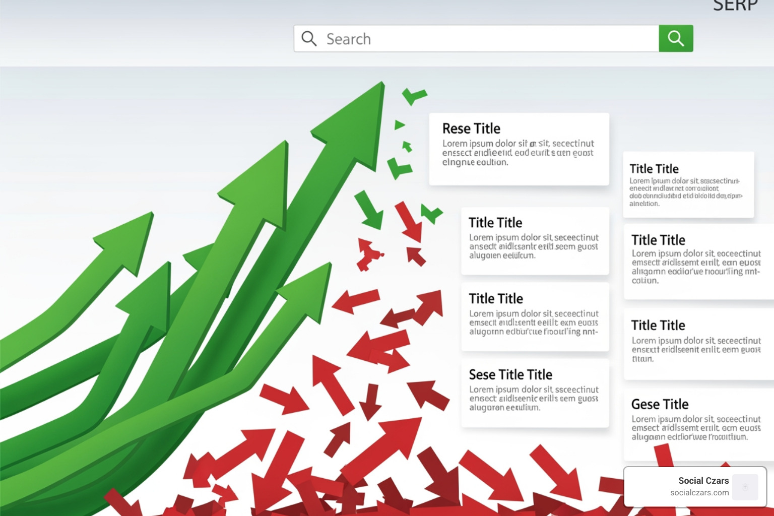 illustration of positive search results pushing down negative ones - Top crisis seo agency nyc