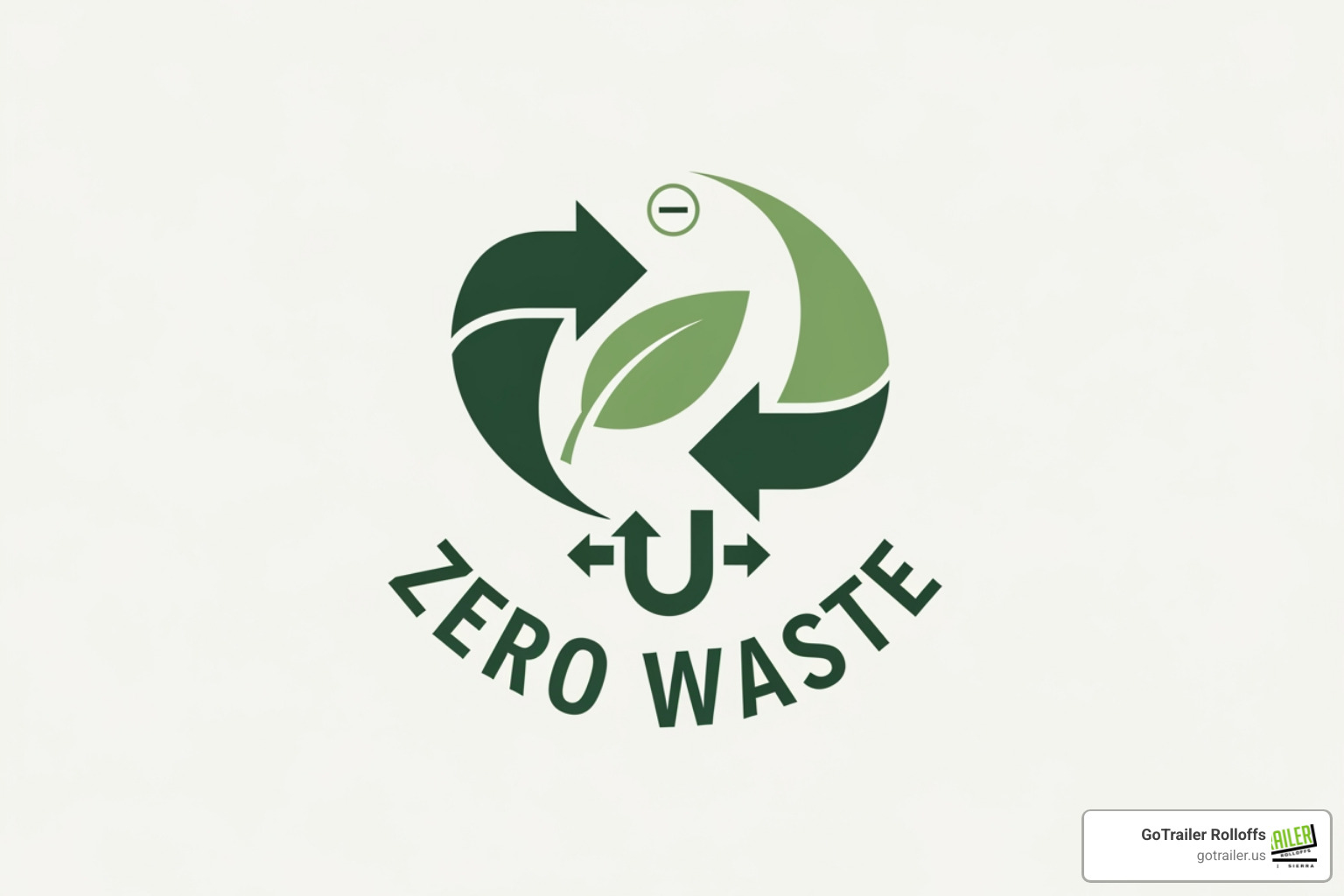 A "Zero Waste" logo - garbage pickup near me A "Zero Waste" logo - garbage pickup near me