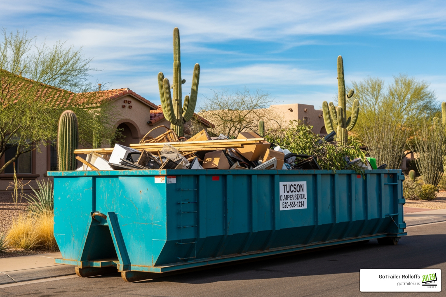 person reviewing a transparent pricing quote on a tablet - dumpster rental tucson az