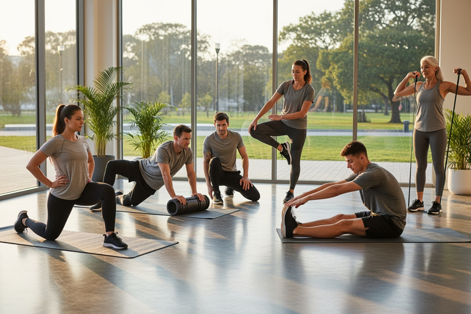 various post-workout stretches - recovery after workout