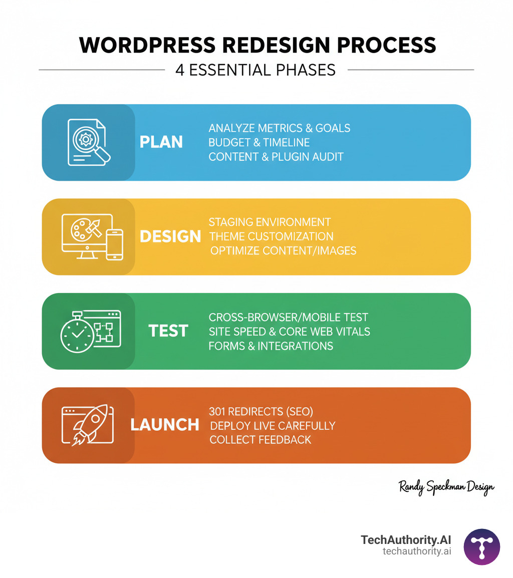 WordPress website redesign process: 4 Crucial Steps