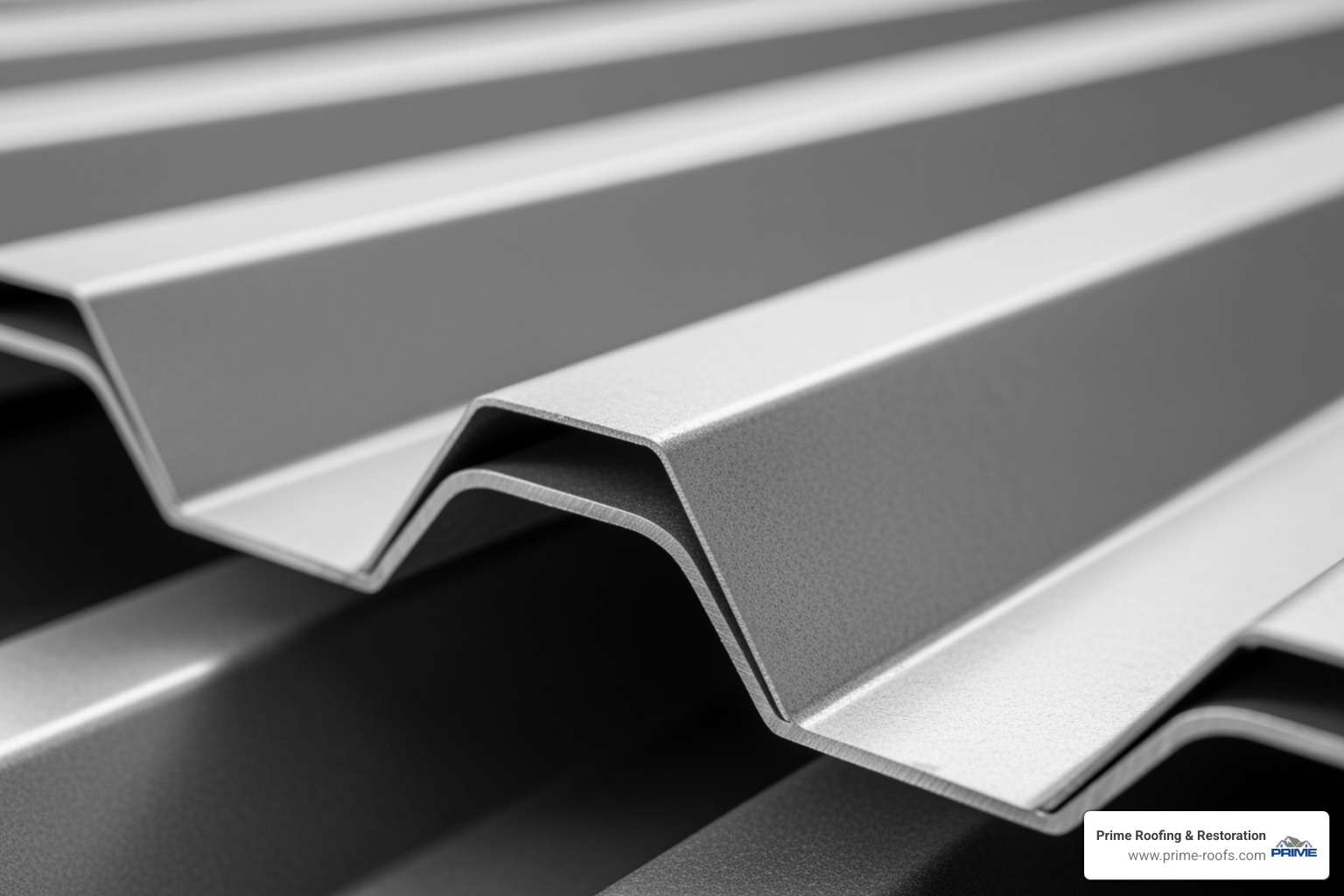 metal roof panel showing its strength and thickness - metal roofers birmingham al