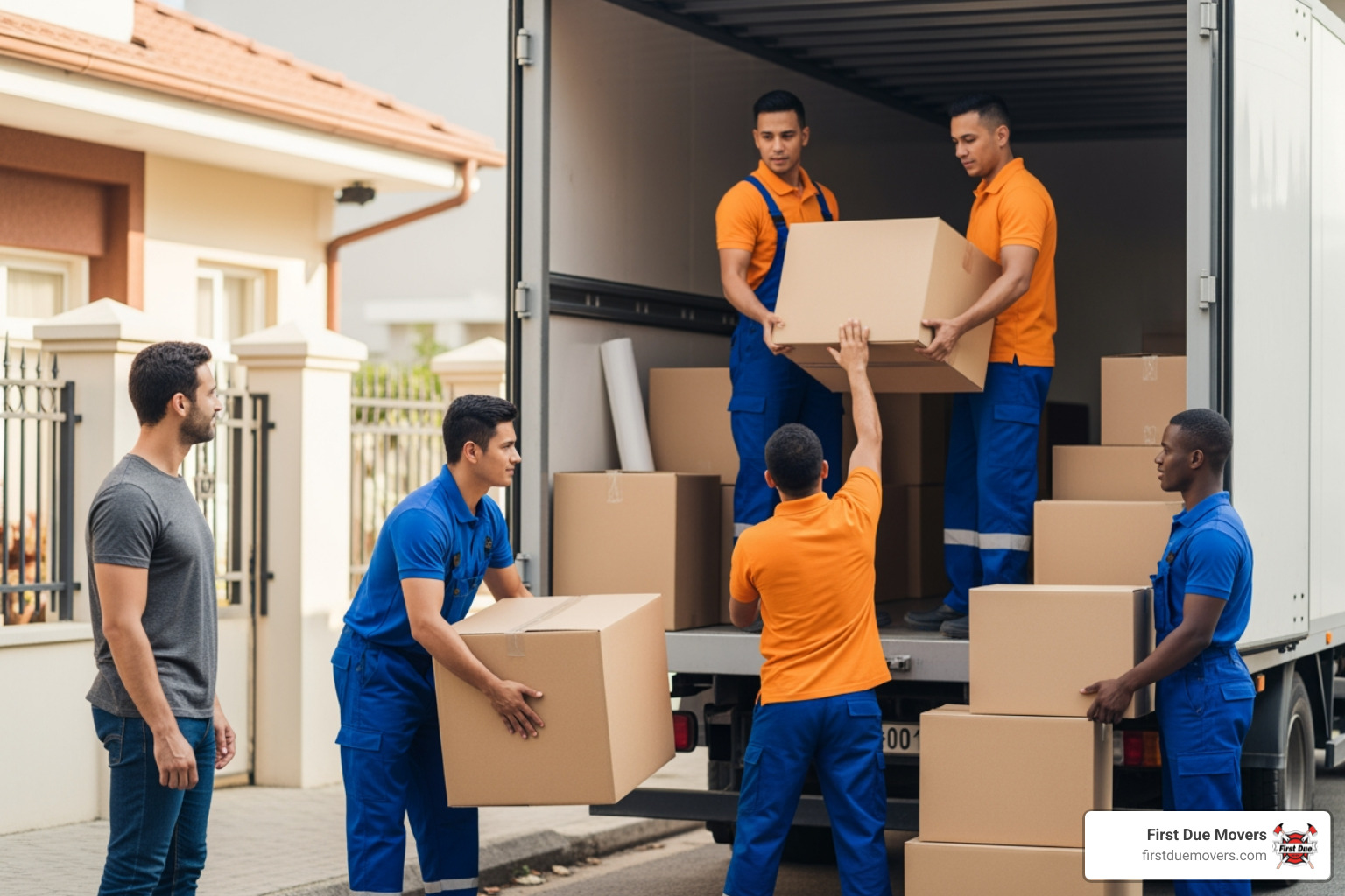 Infographic showing labor-only moving process: customer rents truck or container, movers arrive with equipment and muscle, movers load or unload items safely, customer drives to destination on their own schedule - labor only moving services bellevue wa Infographic showing labor-only moving process: customer rents truck or container, movers arrive with equipment and muscle, movers load or unload items safely, customer drives to destination on their own schedule - labor only moving services bellevue wa