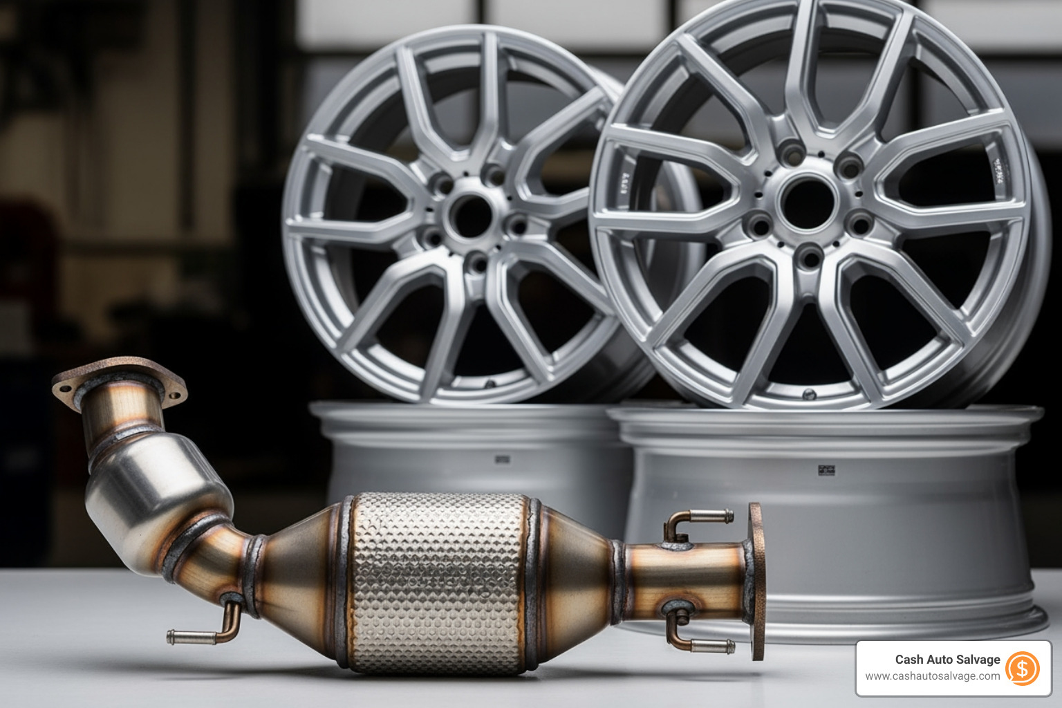 catalytic converter and aluminum wheels - junk cars price