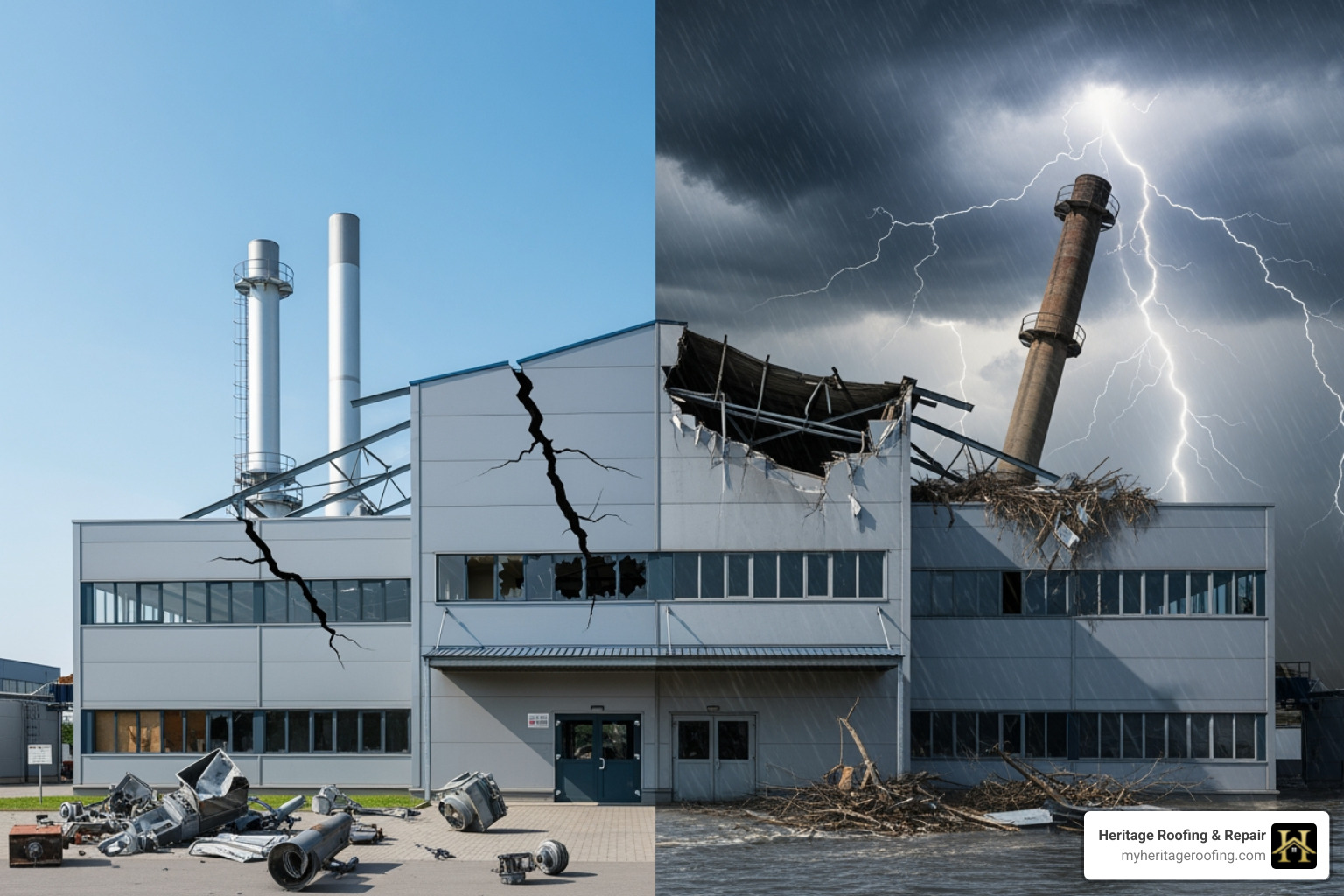 factory vs stormy sky - defective shingles insurance claim factory vs stormy sky - defective shingles insurance claim