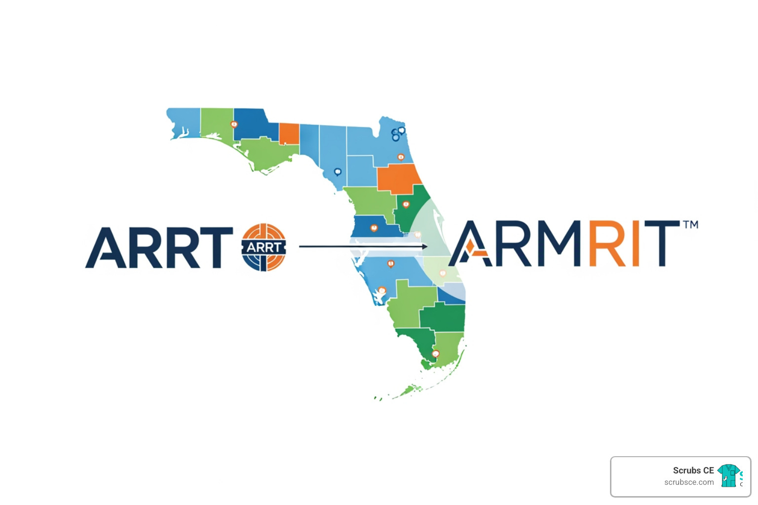 ARRT, ARMRIT, and Florida map logos - CE for MRI technologists ARRT, ARMRIT, and Florida map logos - CE for MRI technologists