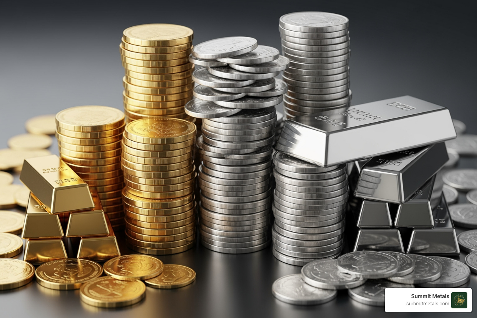 Conceptual image showing Spot Price + Premium = Retail Price - gold and silver prices today per ounce Conceptual image showing Spot Price + Premium = Retail Price - gold and silver prices today per ounce