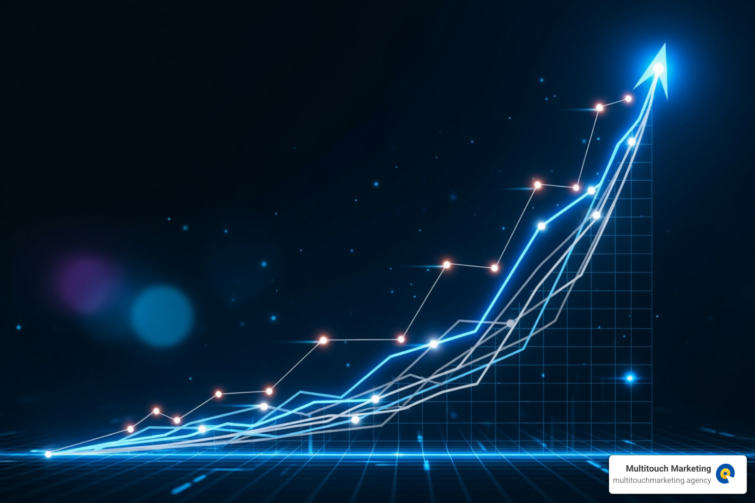 graph showing rapid traffic growth from a PPC campaign - PPC advertising solutions graph showing rapid traffic growth from a PPC campaign - PPC advertising solutions