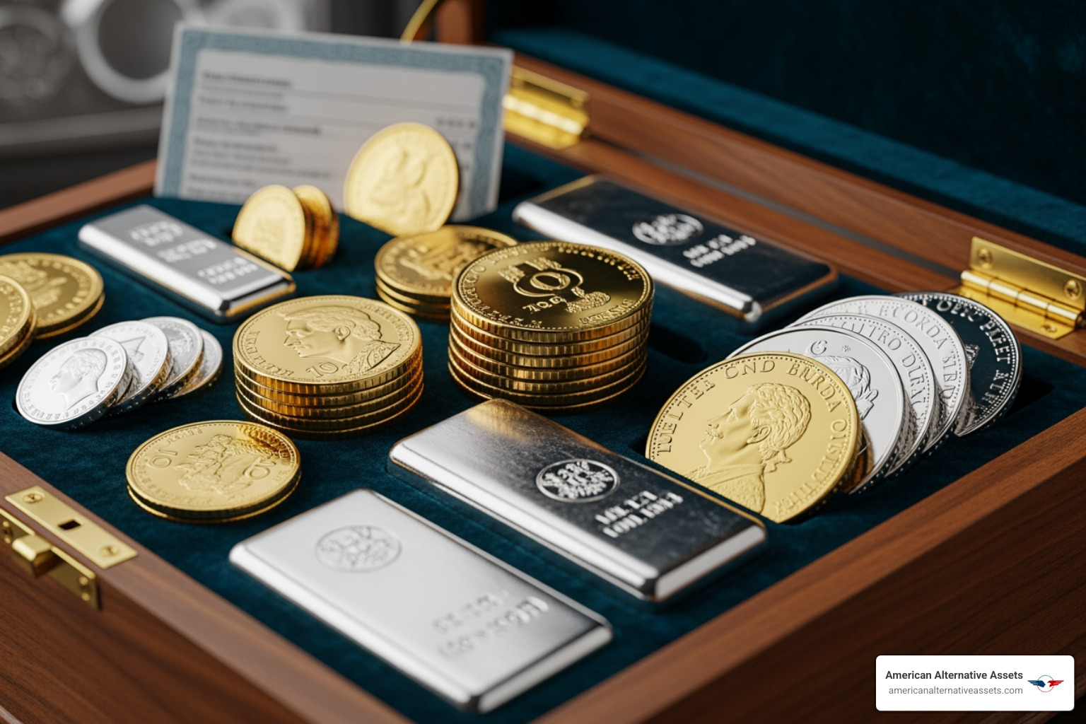 Gold, silver, platinum, and palladium in coin and bar forms - precious metals IRA rules