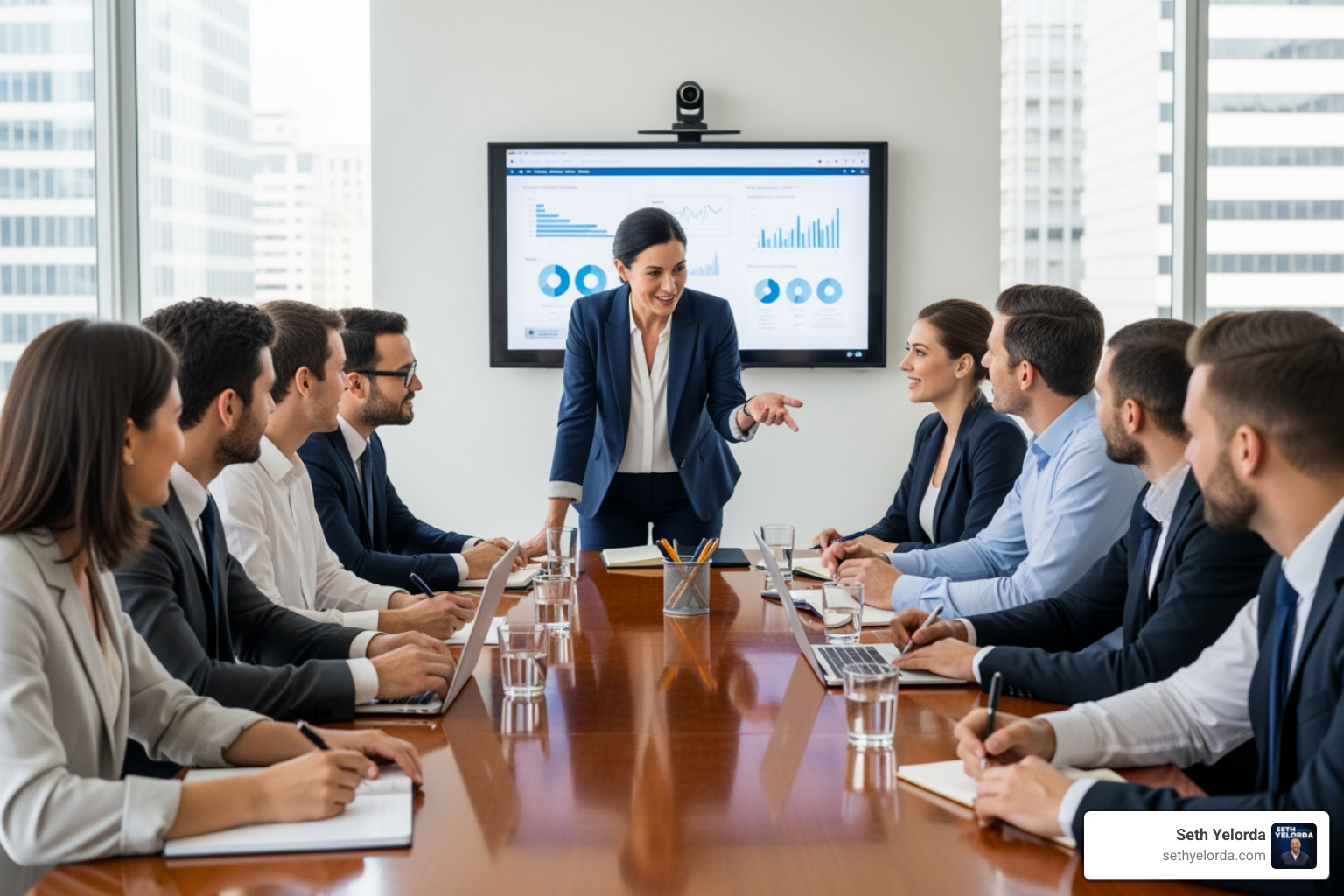 leader facilitating an open, collaborative team meeting - team trust