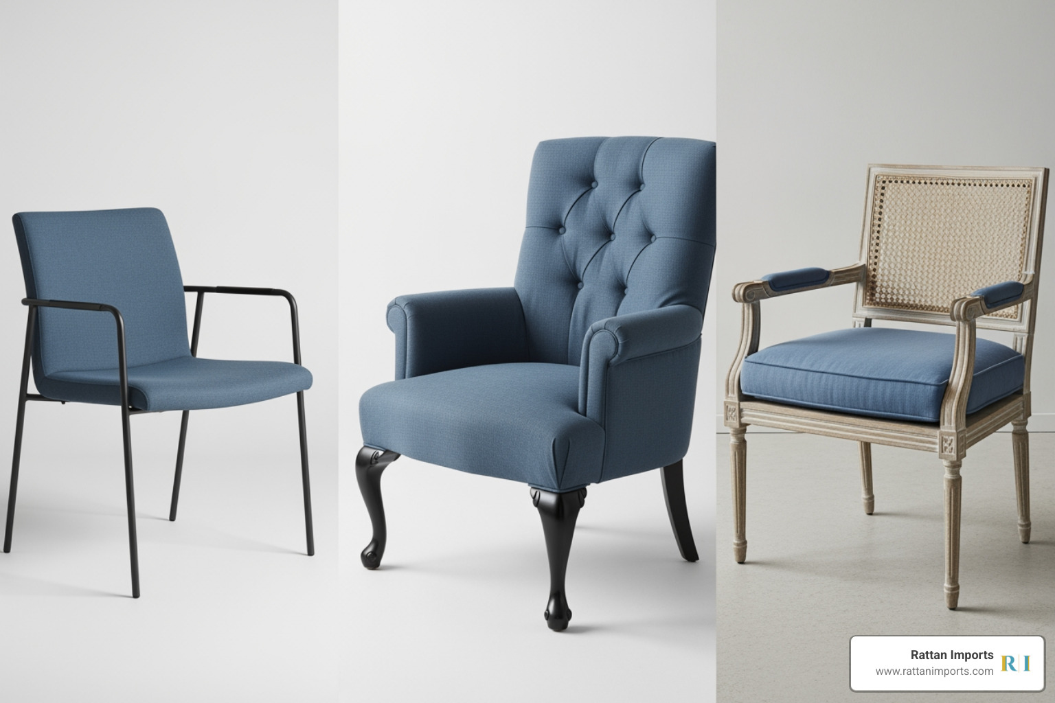 Collage of different styles of blue dining arm chairs: modern, traditional, coastal - blue dining arm chairs Collage of different styles of blue dining arm chairs: modern, traditional, coastal - blue dining arm chairs