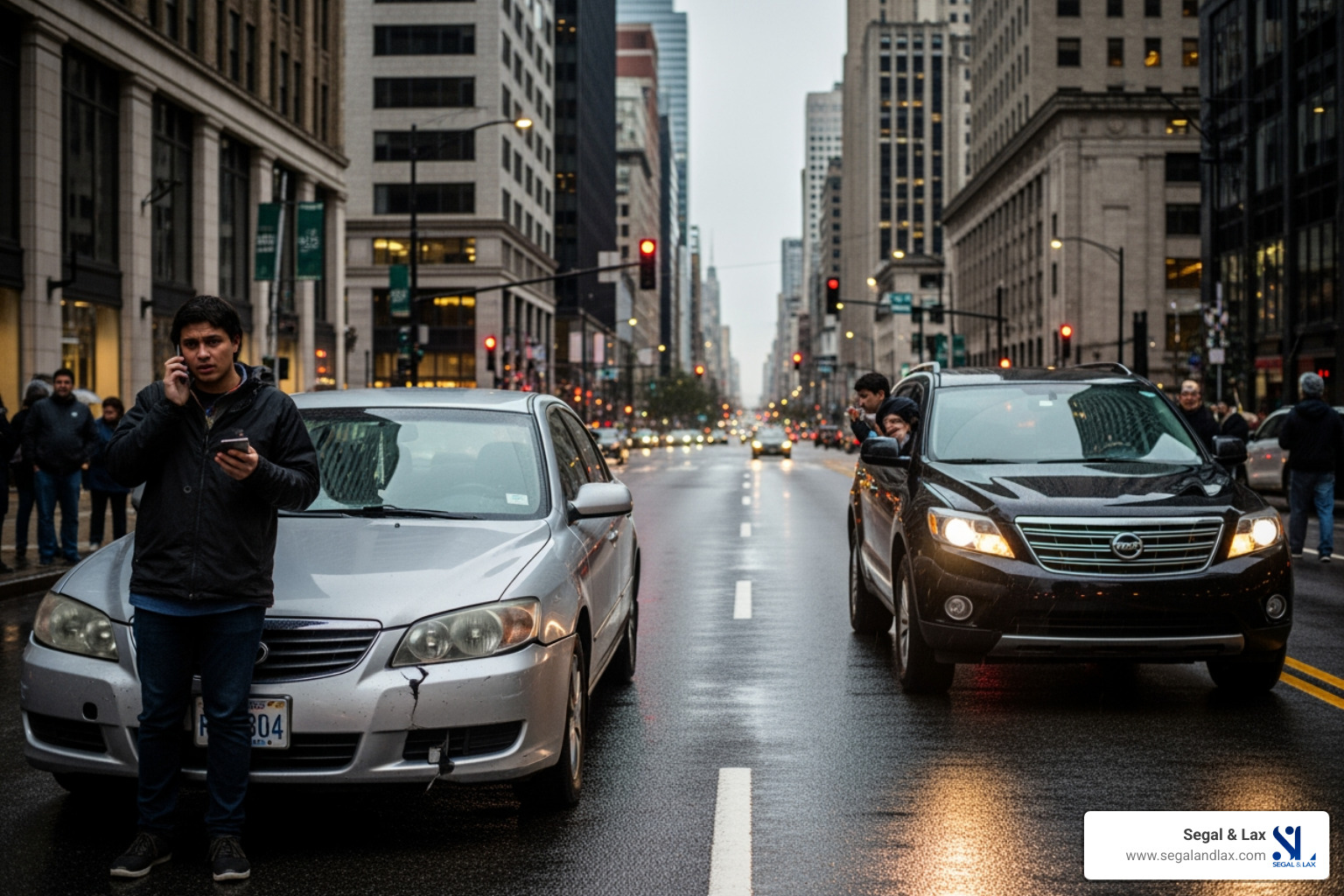 Infographic showing immediate steps after a car accident in NYC including calling 911, documenting the scene, exchanging information, seeking medical attention, notifying your insurance company within 30 days, and contacting a lawyer before accepting any settlement offers - Borough Park car accident lawyer Infographic showing immediate steps after a car accident in NYC including calling 911, documenting the scene, exchanging information, seeking medical attention, notifying your insurance company within 30 days, and contacting a lawyer before accepting any settlement offers - Borough Park car accident lawyer