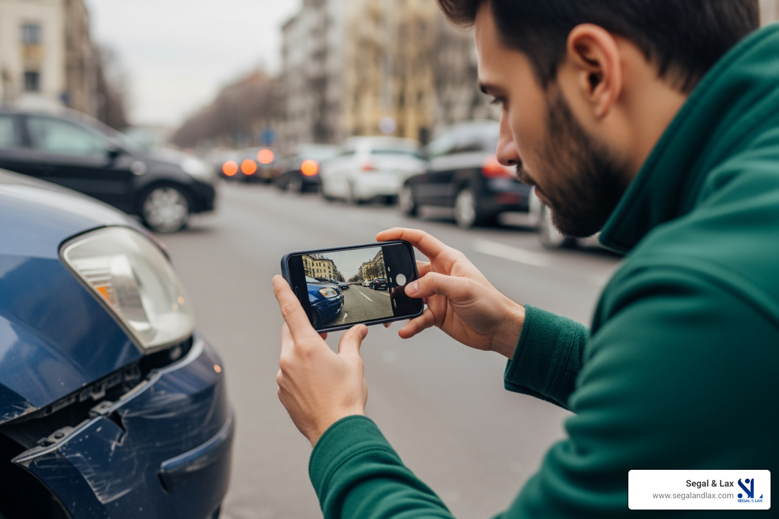 infographic showing seven immediate steps after a Bronx car accident: stop and stay at the scene, call 911 if anyone is injured, move vehicles to safety if possible, exchange information with all drivers, take photos of damage and injuries, collect witness contact information, and call a Bronx auto accident lawyer before speaking to insurance adjusters - bronx auto accident lawyer infographic showing seven immediate steps after a Bronx car accident: stop and stay at the scene, call 911 if anyone is injured, move vehicles to safety if possible, exchange information with all drivers, take photos of damage and injuries, collect witness contact information, and call a Bronx auto accident lawyer before speaking to insurance adjusters - bronx auto accident lawyer