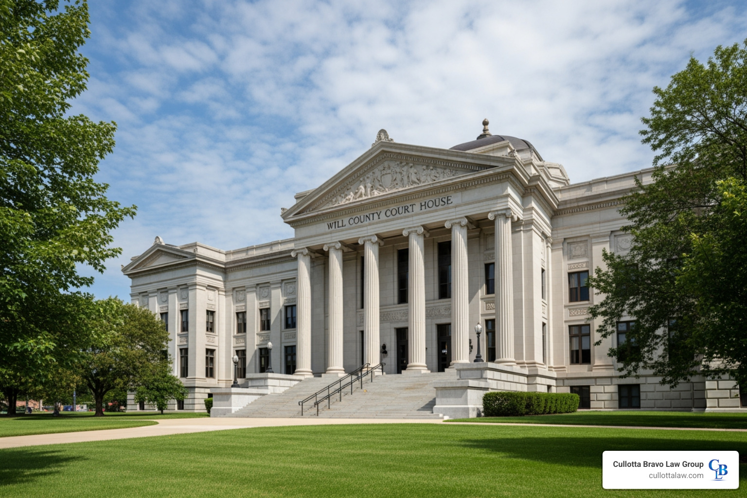 Will County Courthouse in Joliet - motorcycle accident lawyer joliet