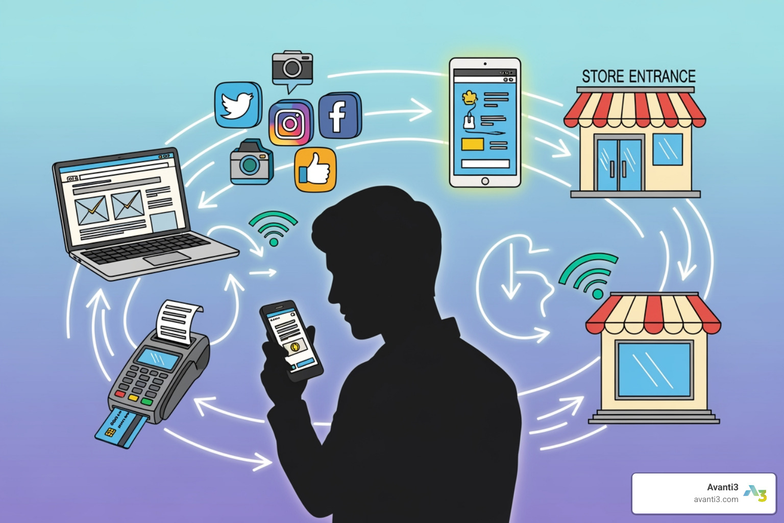 omnichannel customer journey map - digital consumer engagement