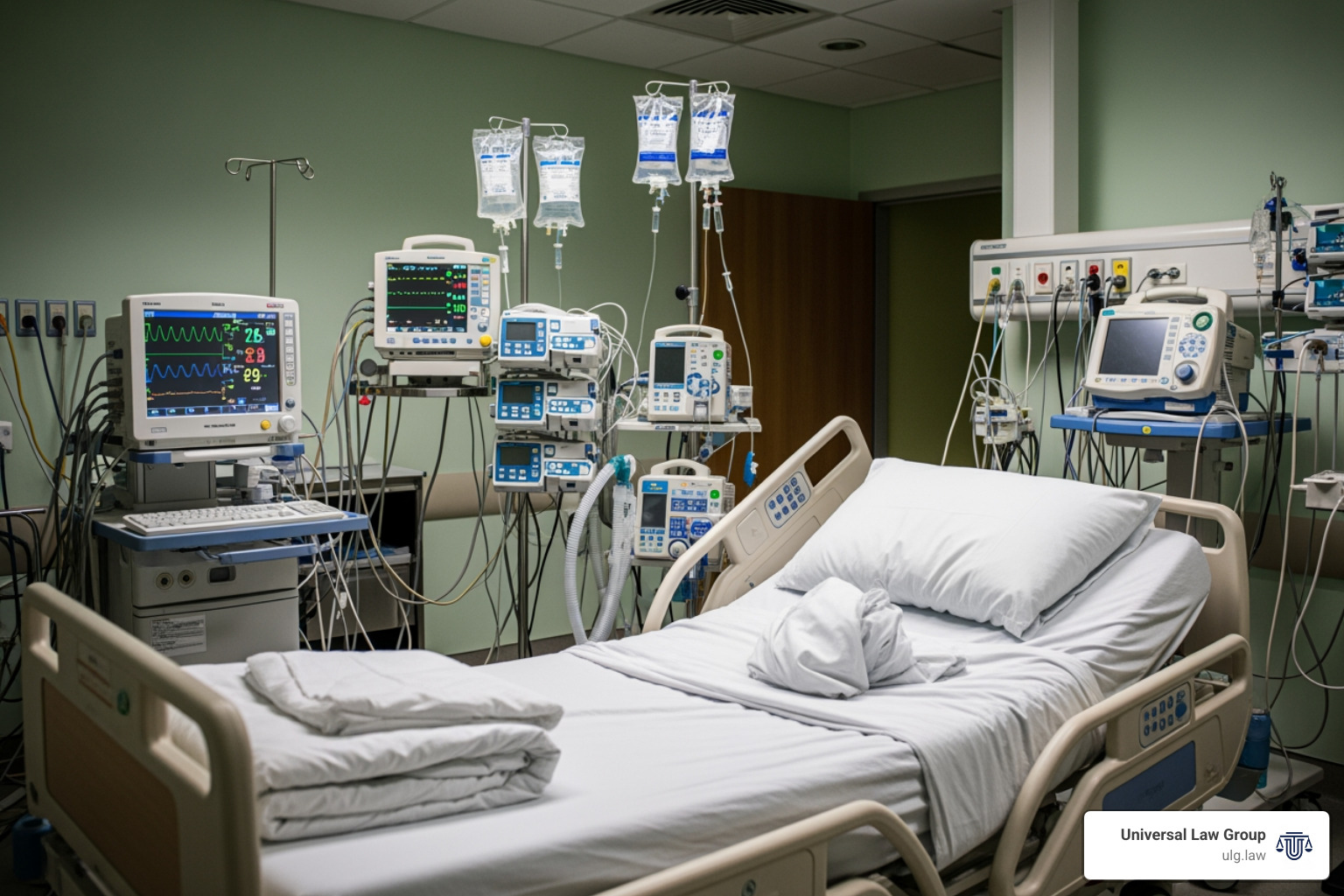 hospital emergency room or ICU setting - surgical complications