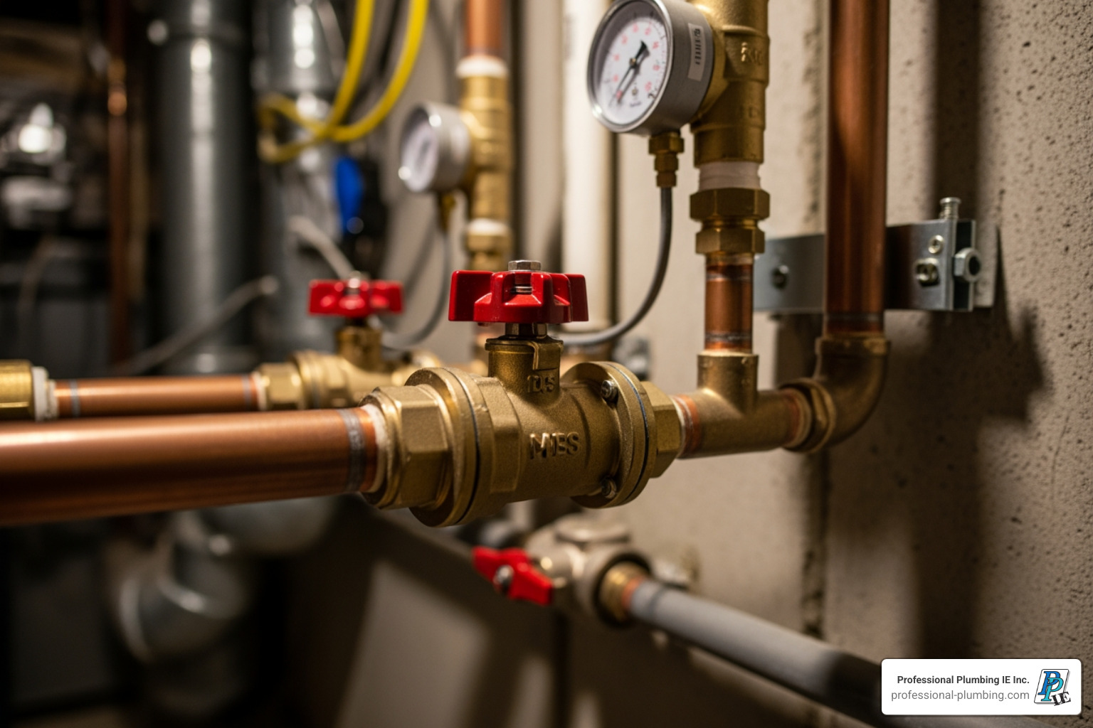 main water shut-off valve - emergency plumber riverside