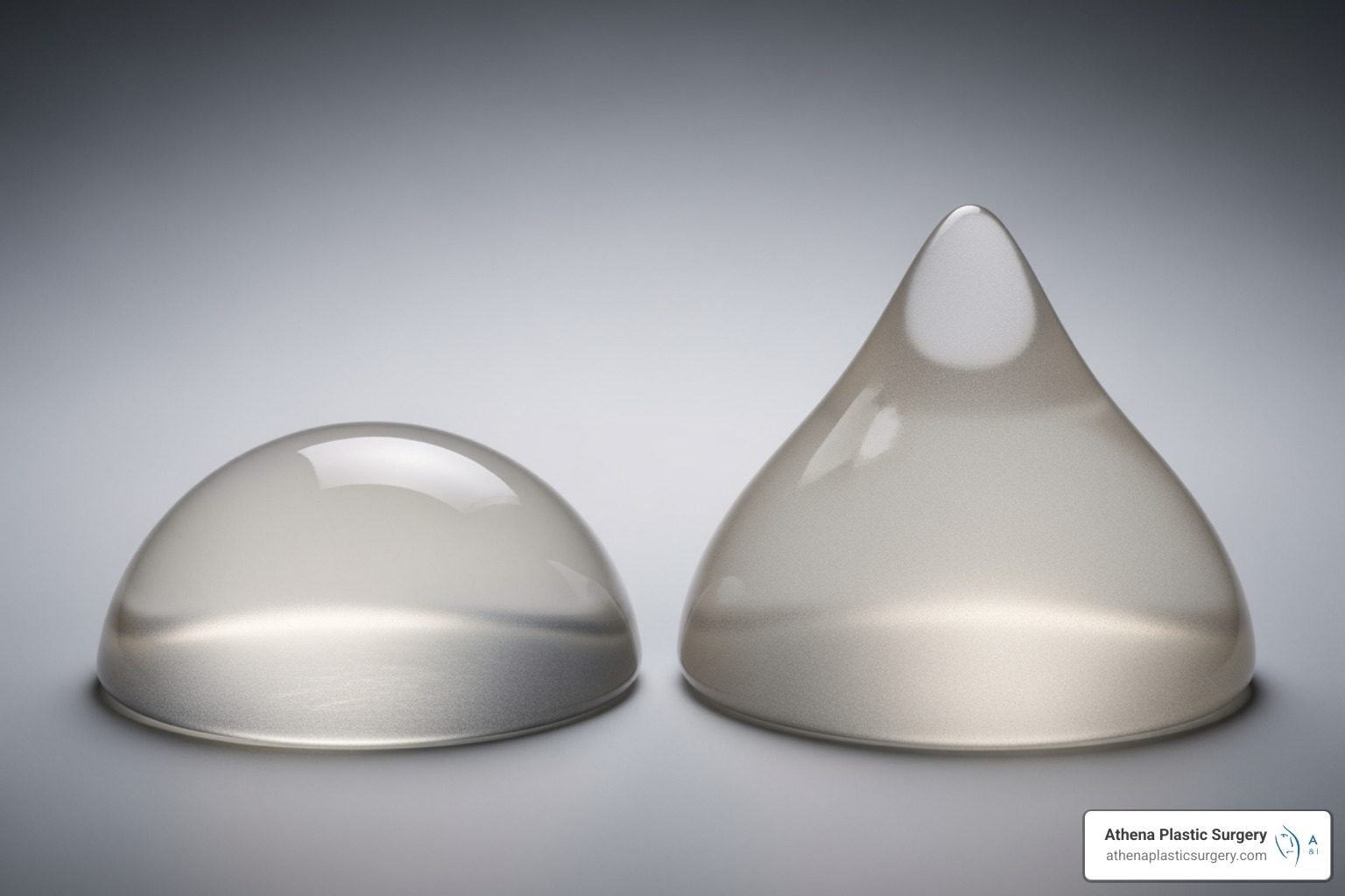 round vs. teardrop-shaped implant - breast implant types