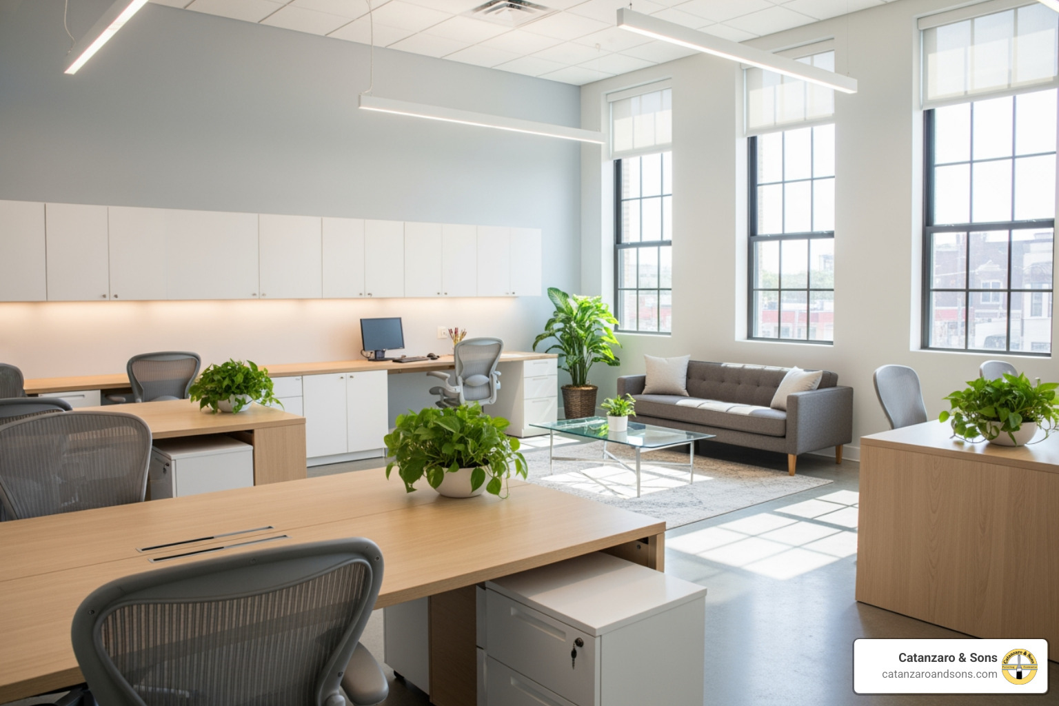 modern and clean office interior after a new paint job - Commercial painting Cranston RI modern and clean office interior after a new paint job - Commercial painting Cranston RI