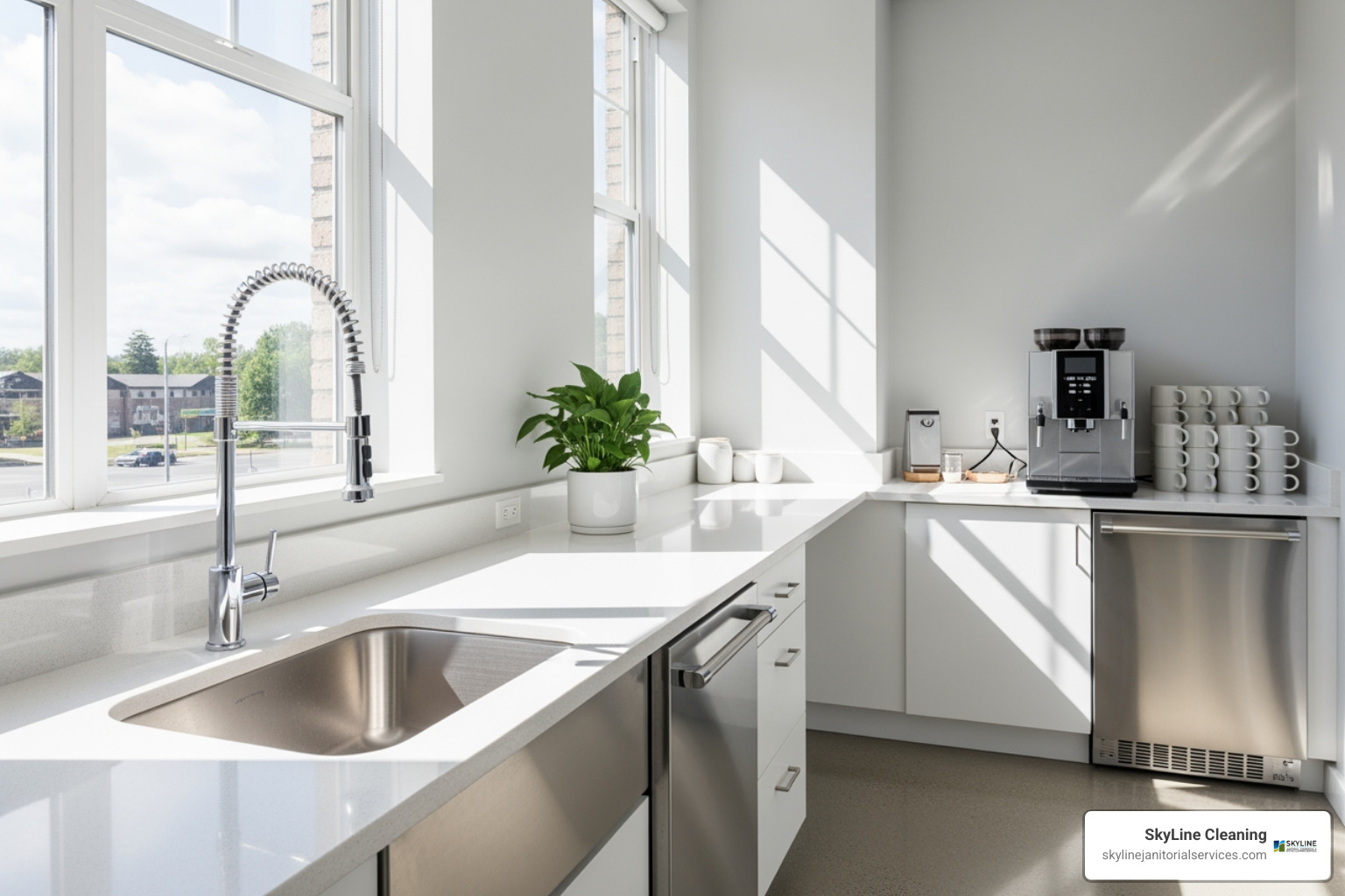 sanitized breakroom - commercial cleaning arlington heights il