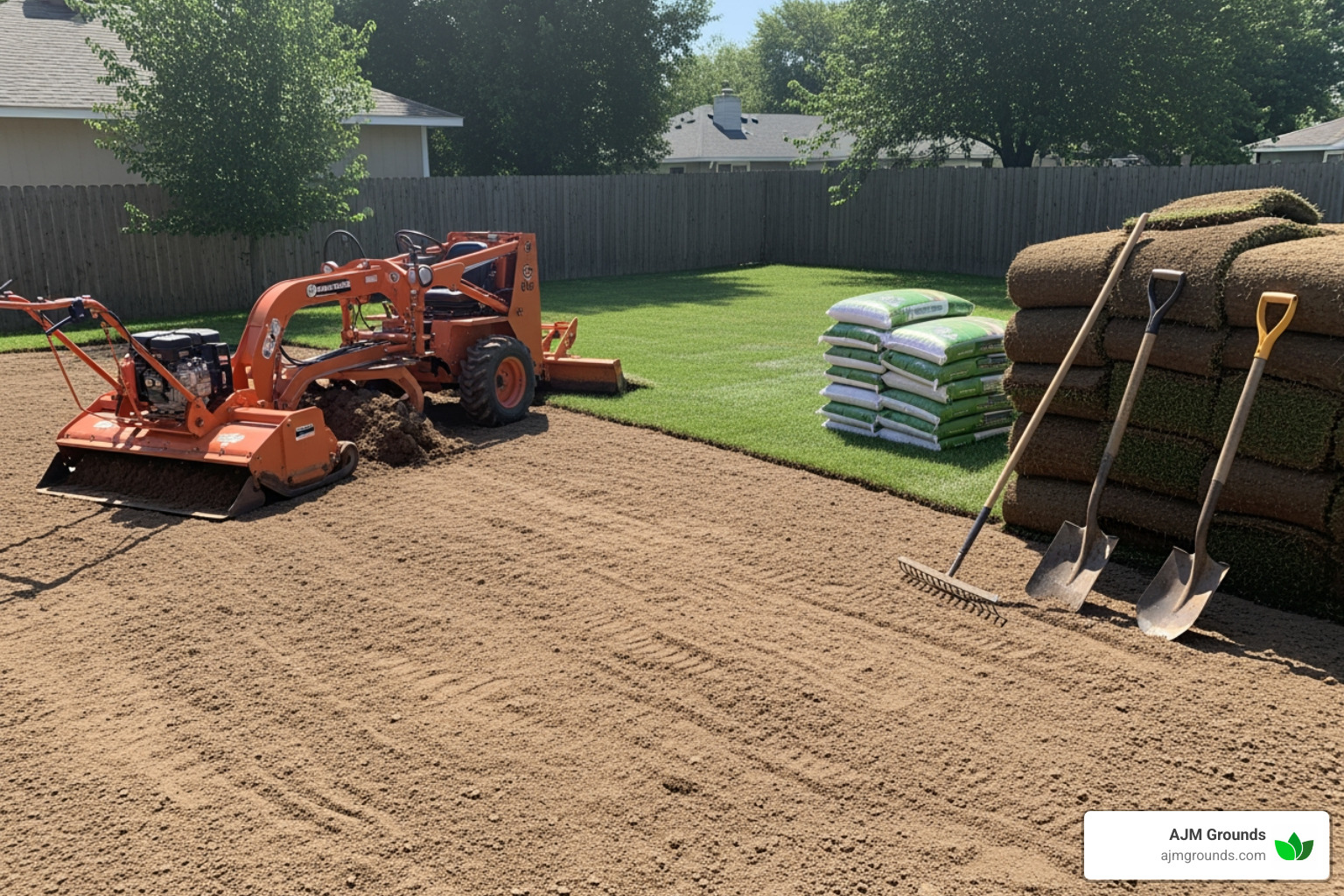 yard being prepped for new lawn installation - garden landscaping near me yard being prepped for new lawn installation - garden landscaping near me