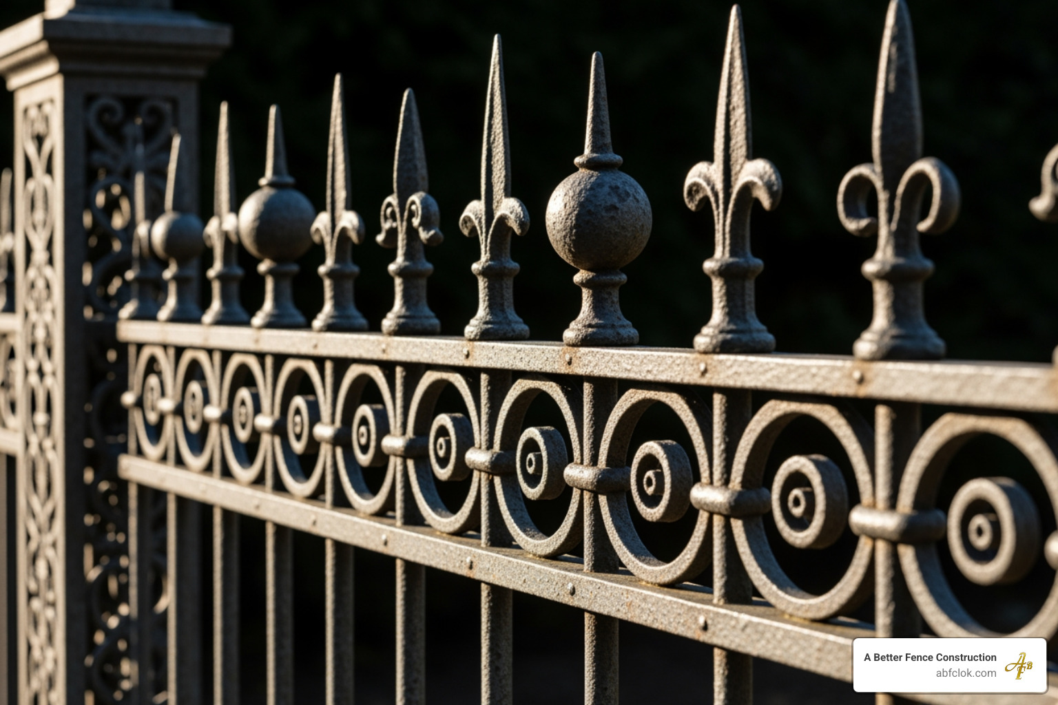 decorative finials and scrolls - Wrought iron fence OKC decorative finials and scrolls - Wrought iron fence OKC