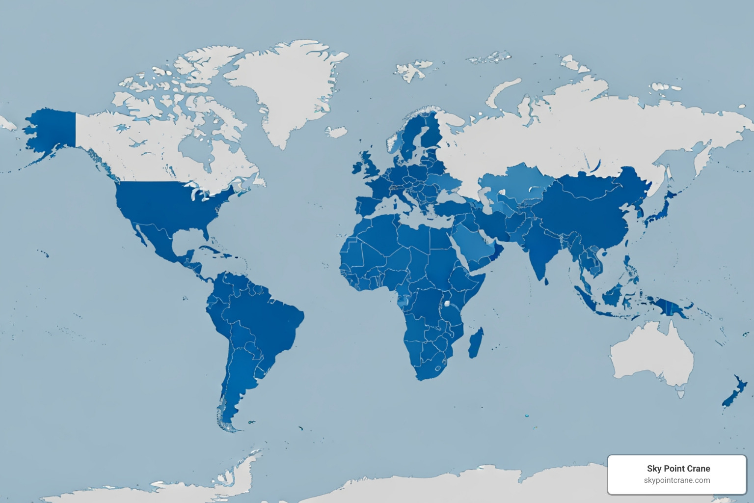 World map highlighting key data center growth regions - Data center expansion