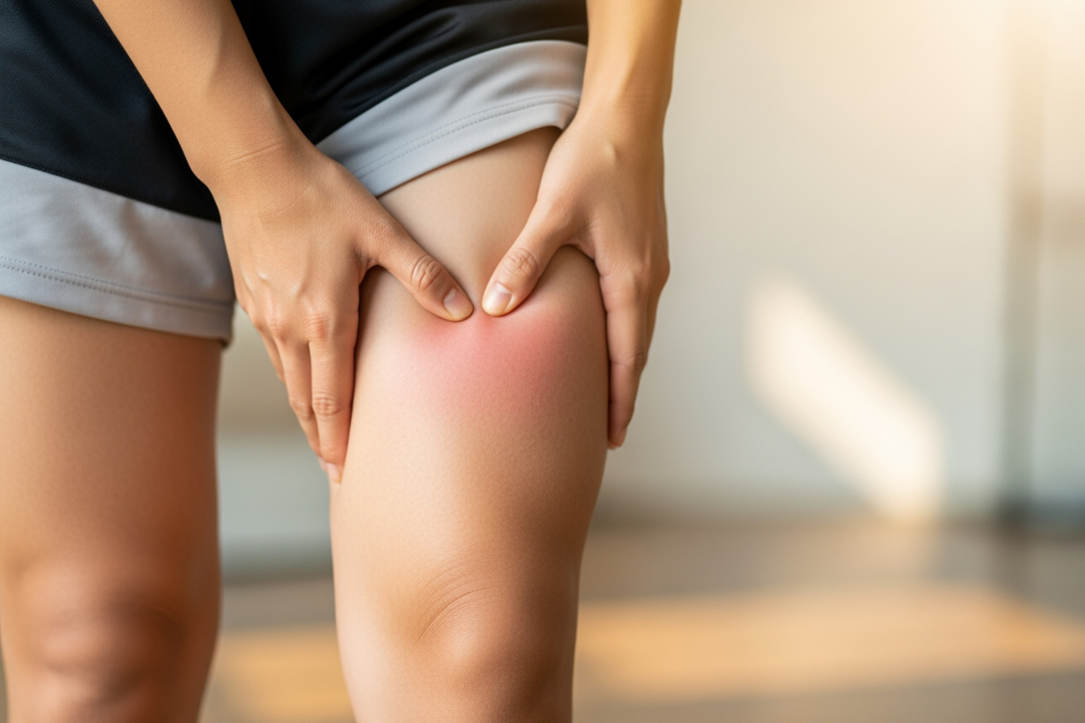 Major muscles and nerves of the thigh - soreness in thighs