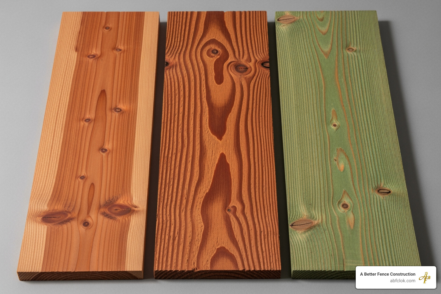 table comparing Cedar, Redwood, and Pressure-Treated Pine on cost, longevity, and maintenance - wooden privacy fence construction table comparing Cedar, Redwood, and Pressure-Treated Pine on cost, longevity, and maintenance - wooden privacy fence construction