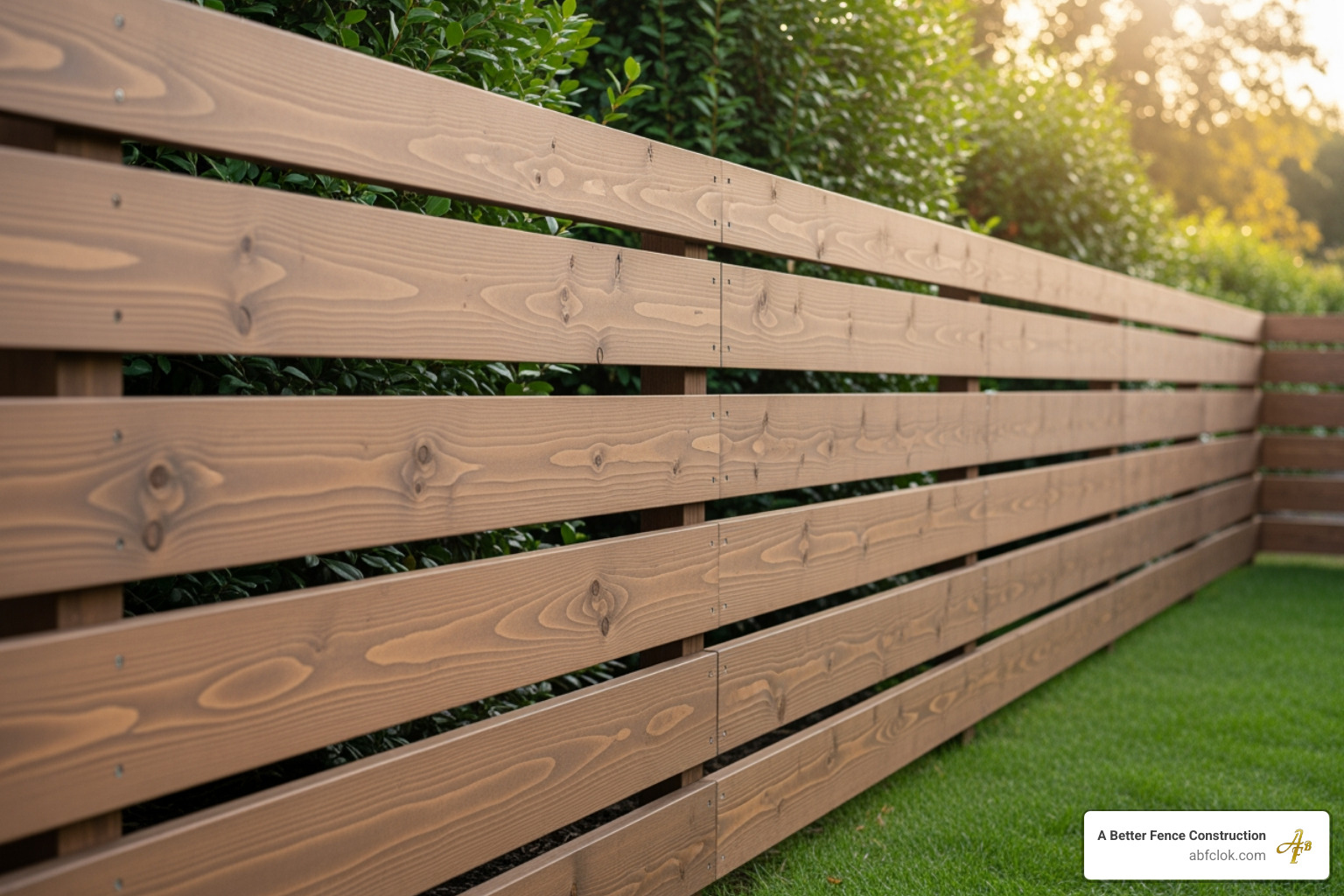 sleek horizontal wood fence - wooden privacy fences sleek horizontal wood fence - wooden privacy fences