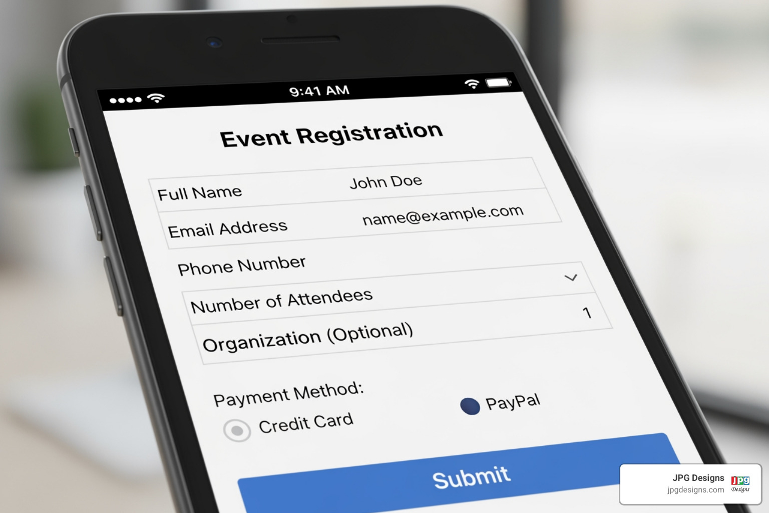 a perfectly rendered mobile registration form - event registration forms a perfectly rendered mobile registration form - event registration forms