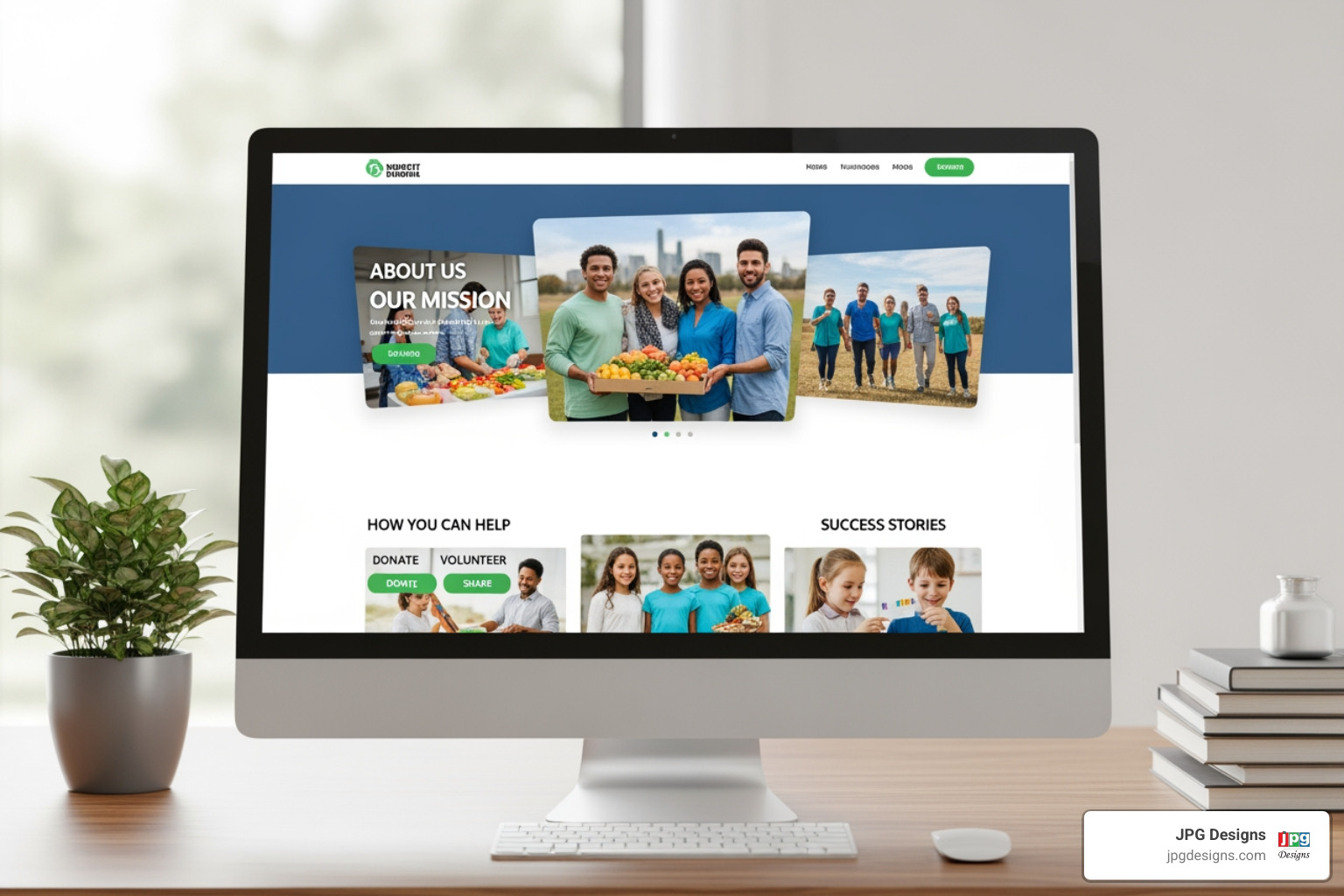 showing a before-and-after of a non-profit website redesign, highlighting improved user experience - Web Design Services for Non-Profit Organizations showing a before-and-after of a non-profit website redesign, highlighting improved user experience - Web Design Services for Non-Profit Organizations