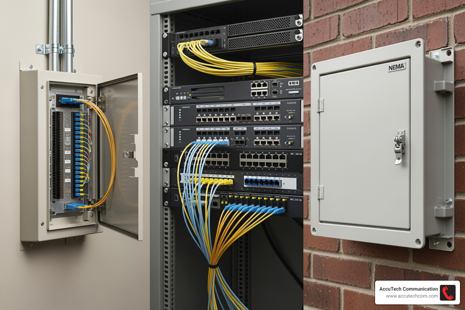 rack-mount, wall-mount, and an outdoor NEMA enclosure patch panels - fiber optic patch panels