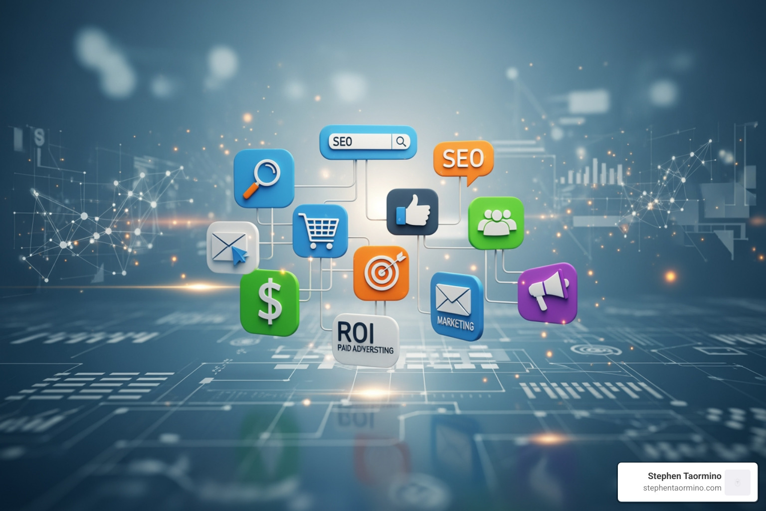 dashboard showing various marketing analytics and KPIs, representing measurement and optimization - Digital marketing strategies
