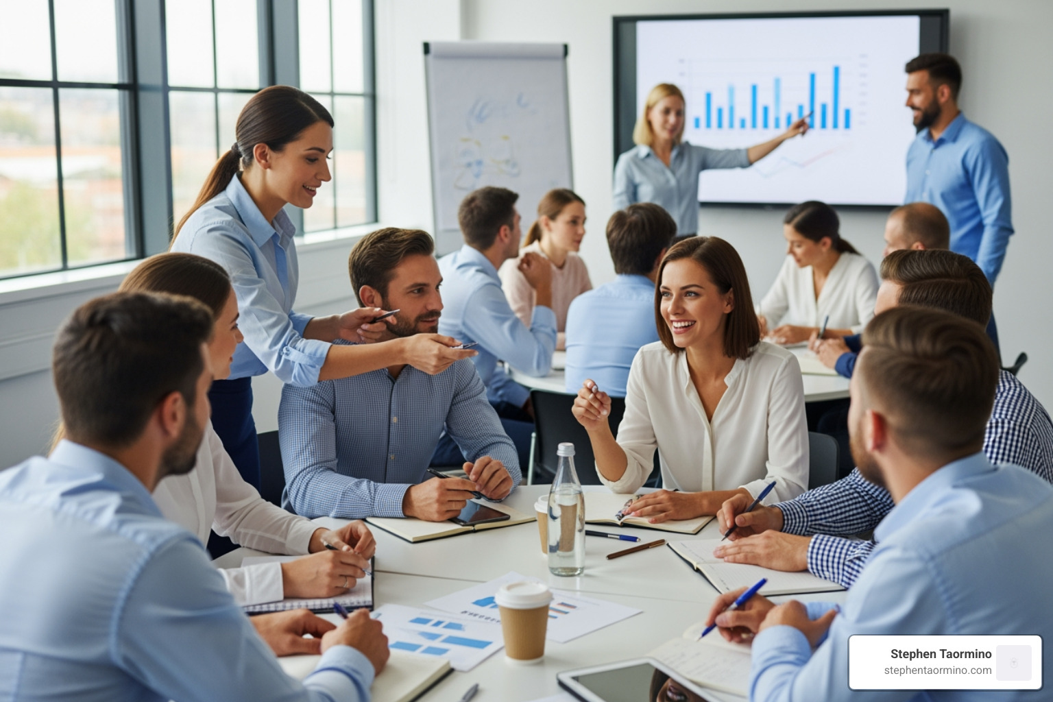 Dynamic in-person group training session - Executive communication coaching