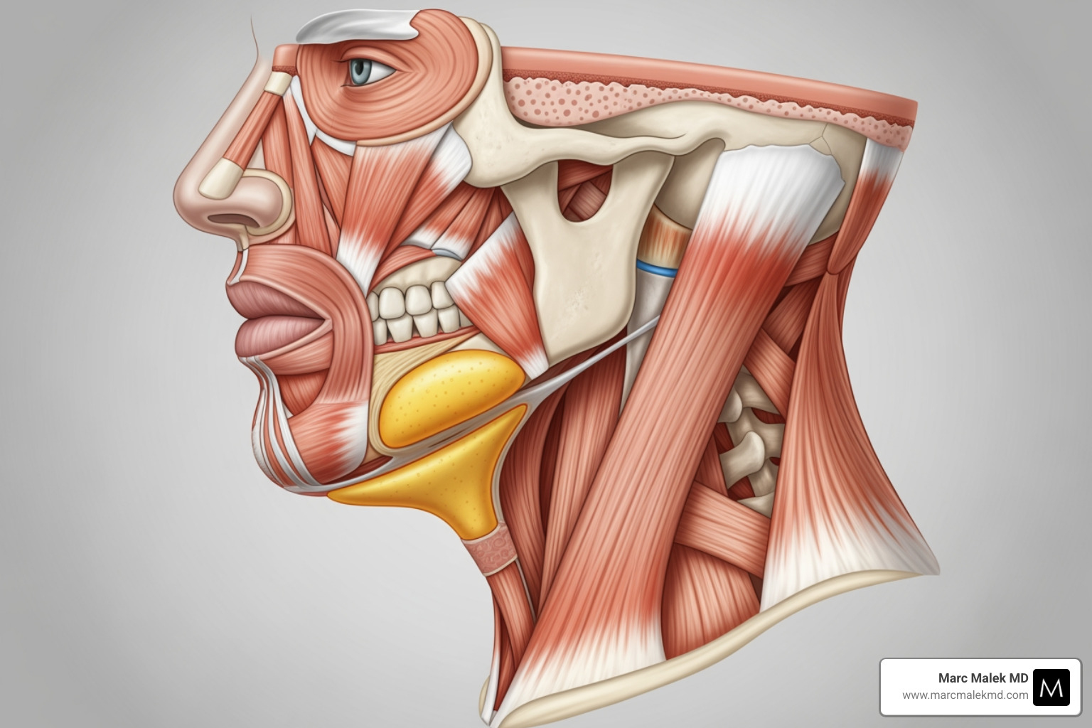 diagram showing the submental fat area targeted during liposuction - Double chin liposuction diagram showing the submental fat area targeted during liposuction - Double chin liposuction