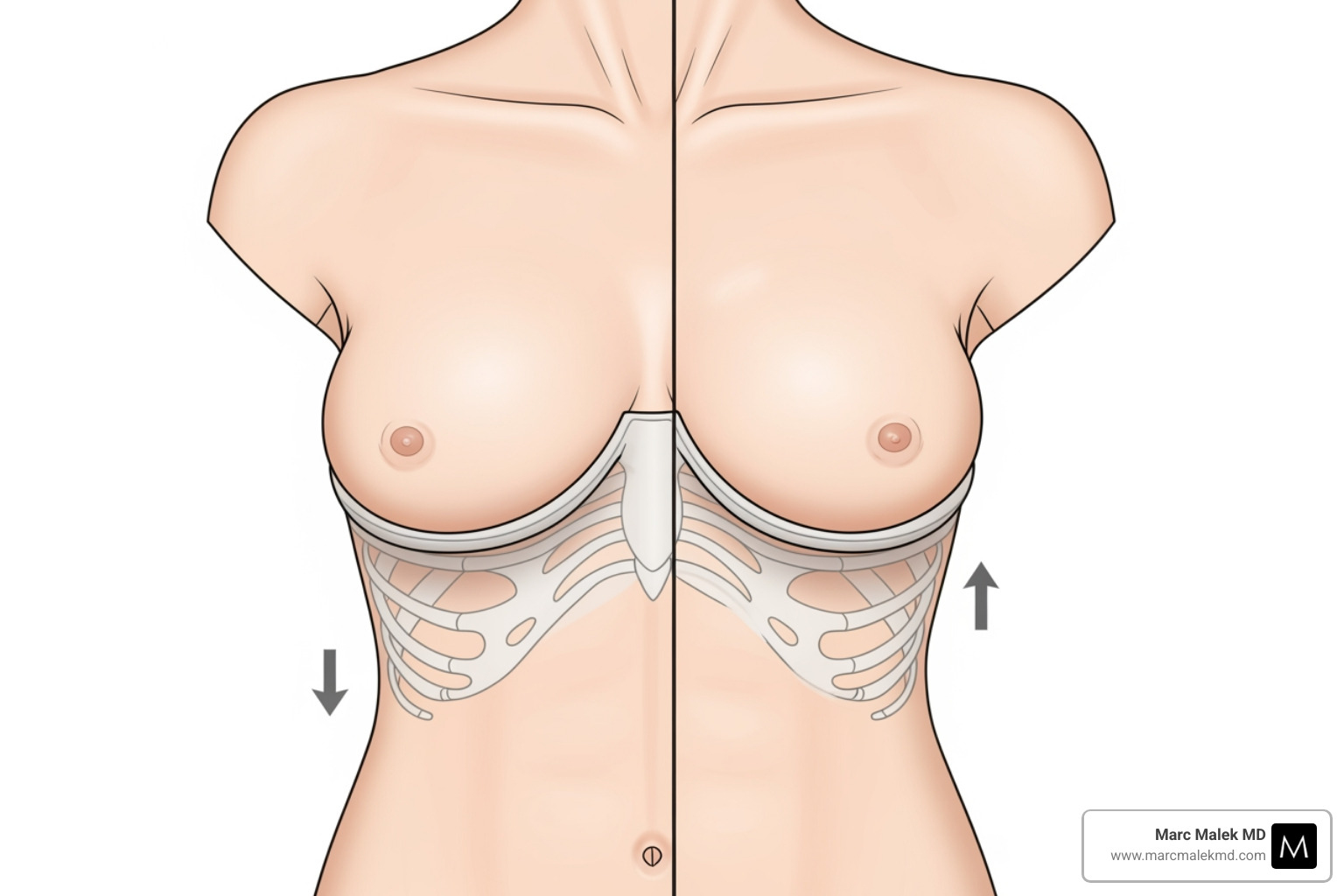 illustration of the results of a breast lift - plastic surgery of the breast illustration of the results of a breast lift - plastic surgery of the breast