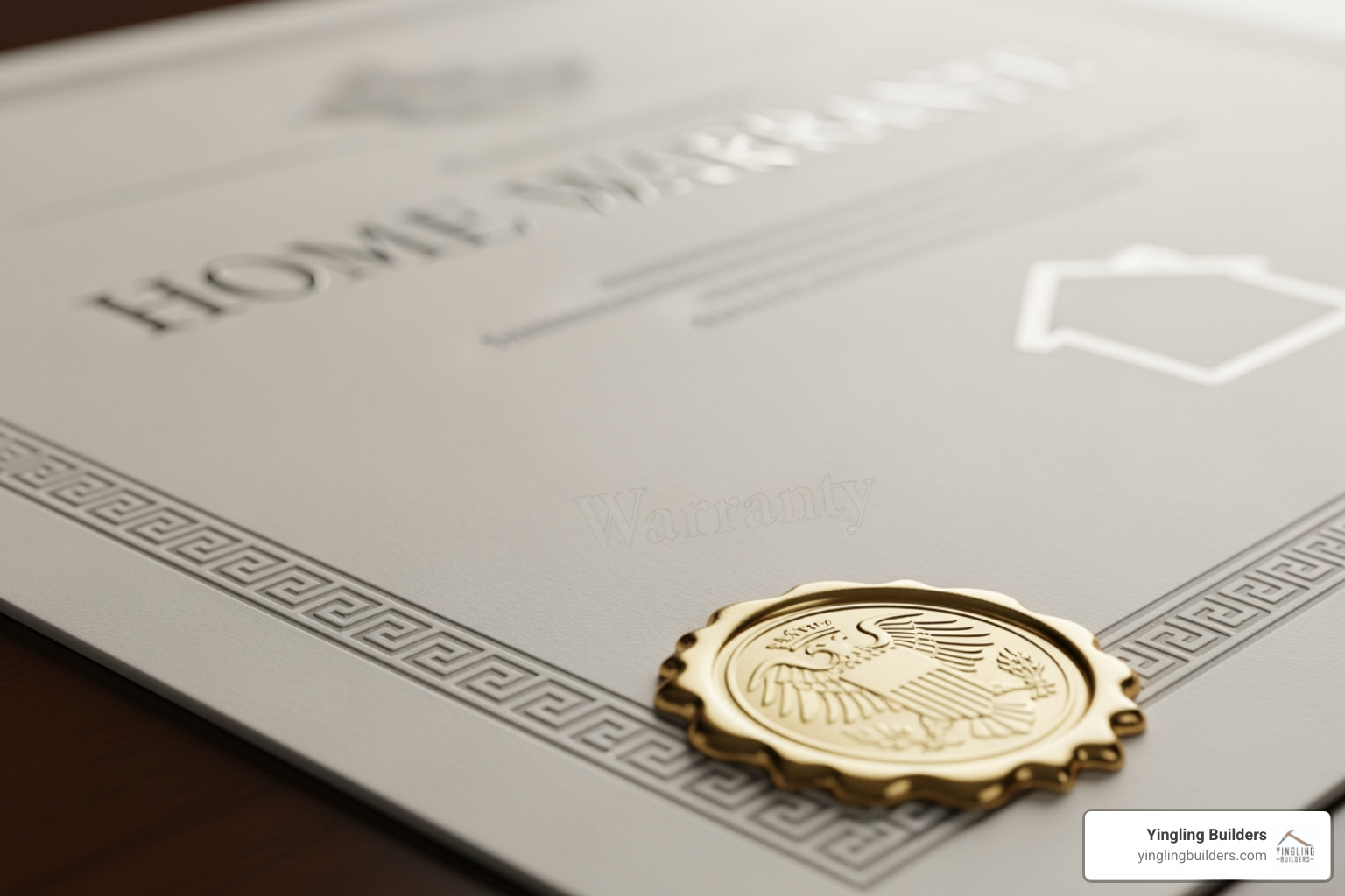 a detailed warranty certificate for a new construction home - new construction open houses near me