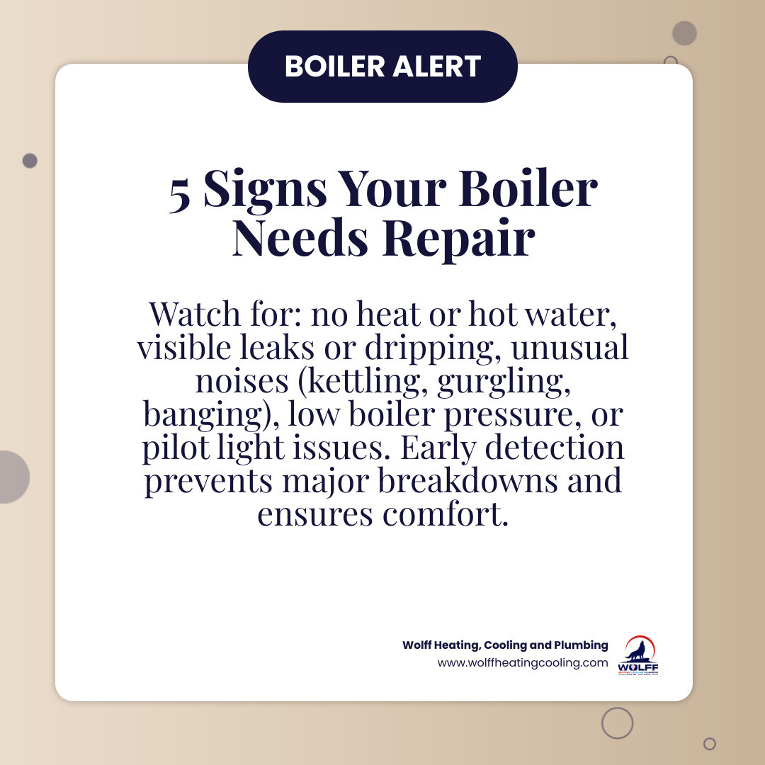 Infographic showing five common boiler repair warning signs: no heat or hot water production, visible water leaks or dripping around the unit, unusual noises like kettling or banging sounds, low boiler pressure gauge readings, and pilot light that won't stay lit or keeps going out - boiler repair in rio rancho, nm infographic simple-info-card Infographic showing five common boiler repair warning signs: no heat or hot water production, visible water leaks or dripping around the unit, unusual noises like kettling or banging sounds, low boiler pressure gauge readings, and pilot light that won't stay lit or keeps going out - boiler repair in rio rancho, nm infographic simple-info-card