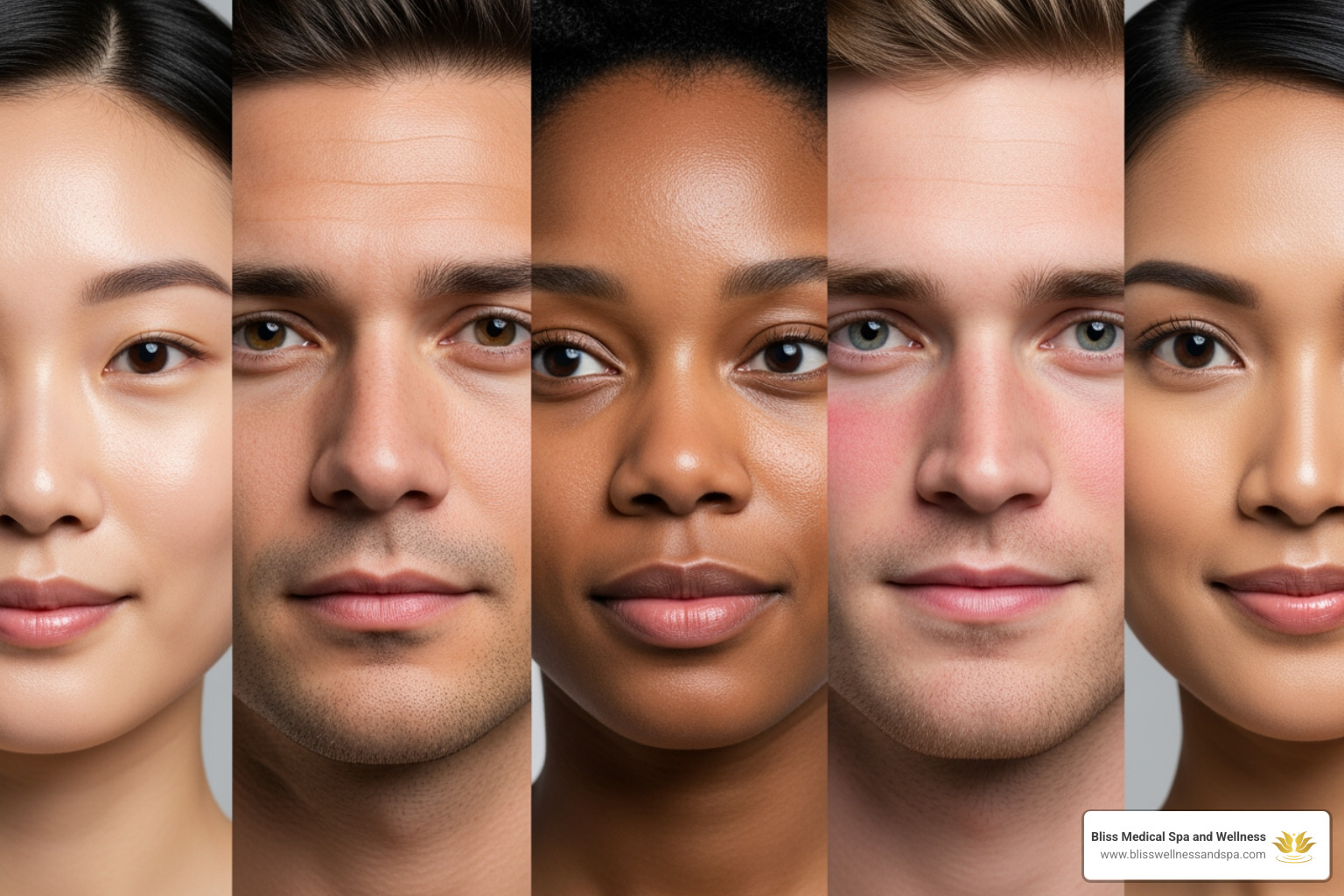 Different skin types to help users identify their own - salicylic acid cream Different skin types to help users identify their own - salicylic acid cream