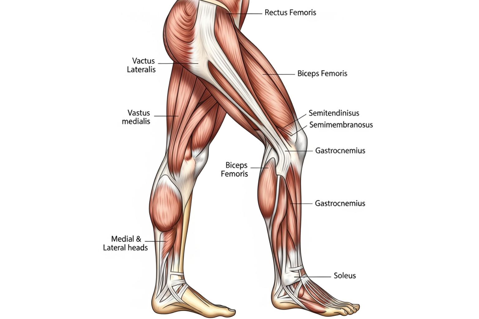 leg muscle anatomy highlighting quads, hamstrings, and calves - legs ache after running leg muscle anatomy highlighting quads, hamstrings, and calves - legs ache after running