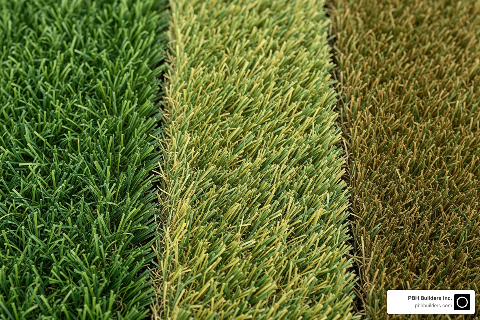different textures and pile heights of artificial grass - faux grass cost