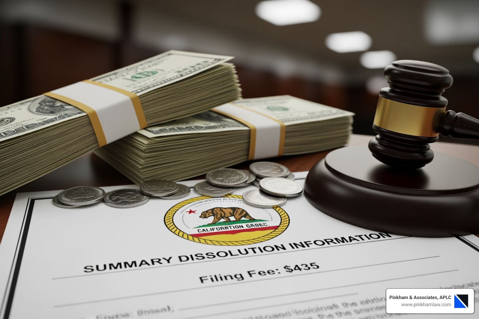 California Superior Court document with a fee stamp - summary dissolution california fee California Superior Court document with a fee stamp - summary dissolution california fee
